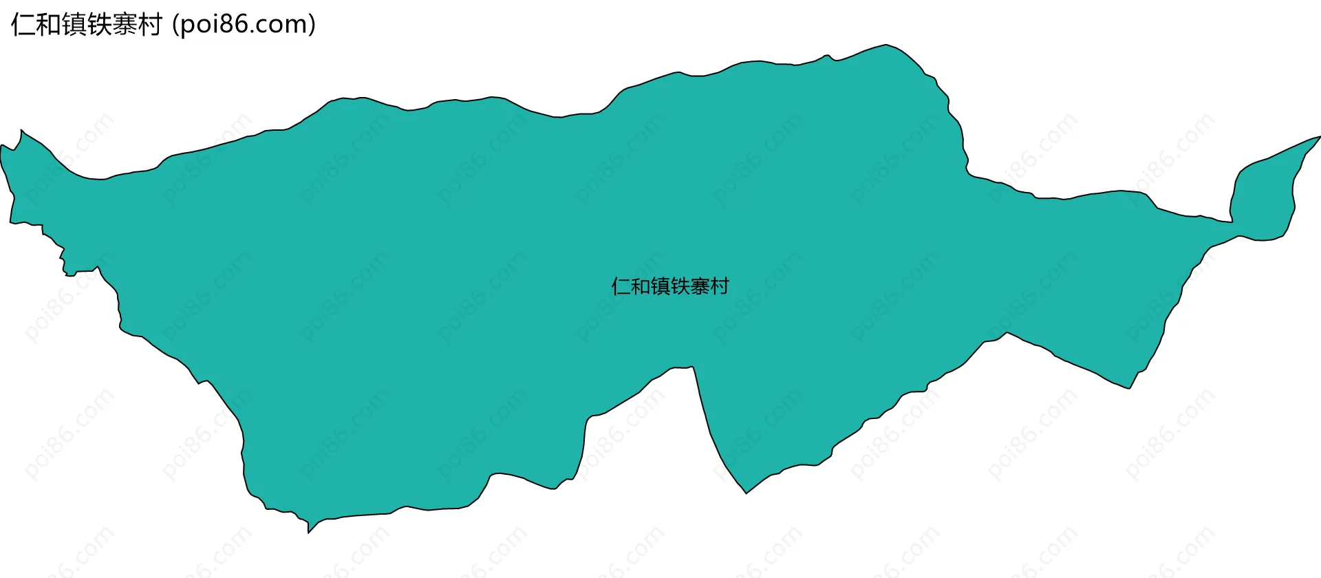 仁和镇铁寨村边界地图