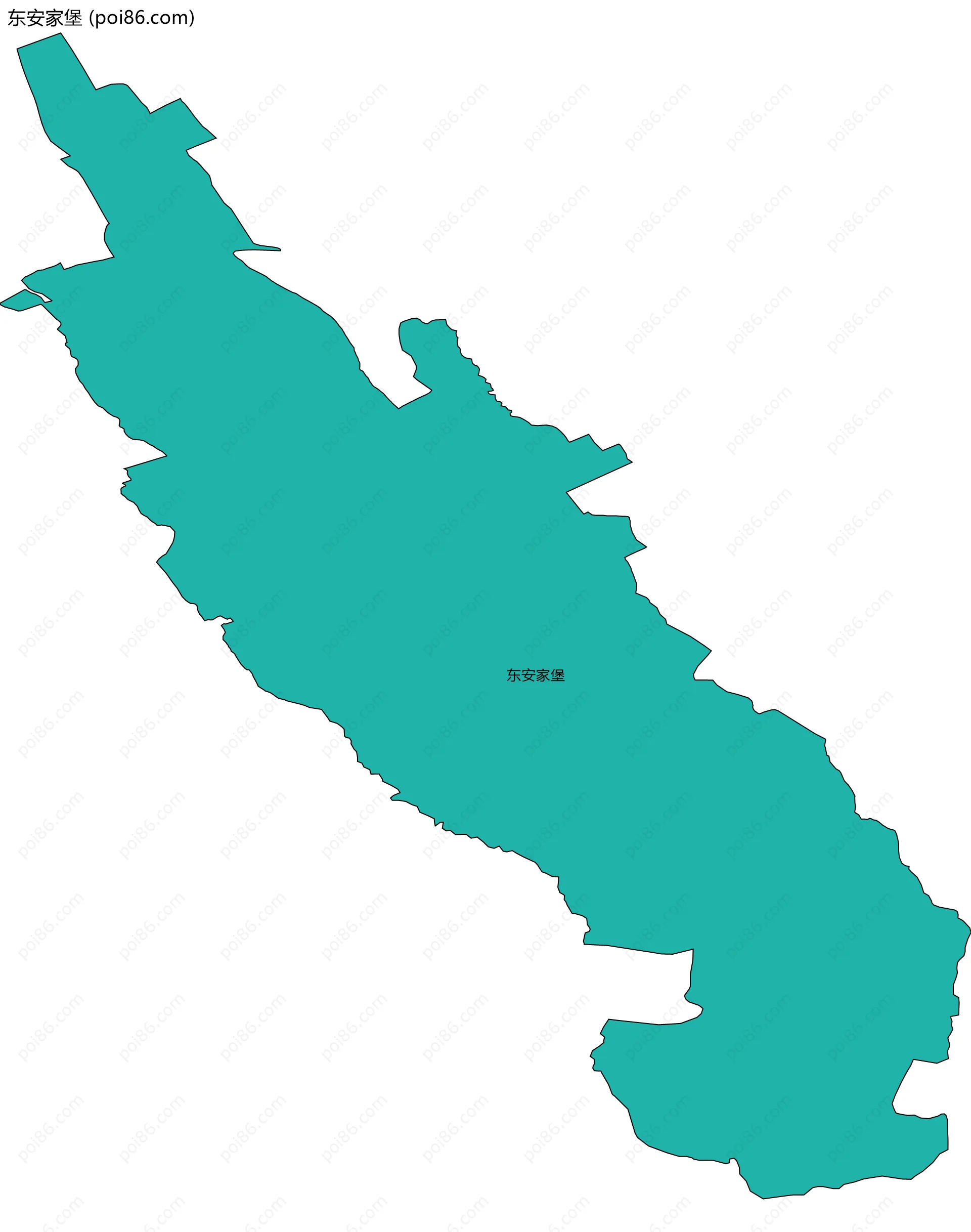 东安家堡边界地图