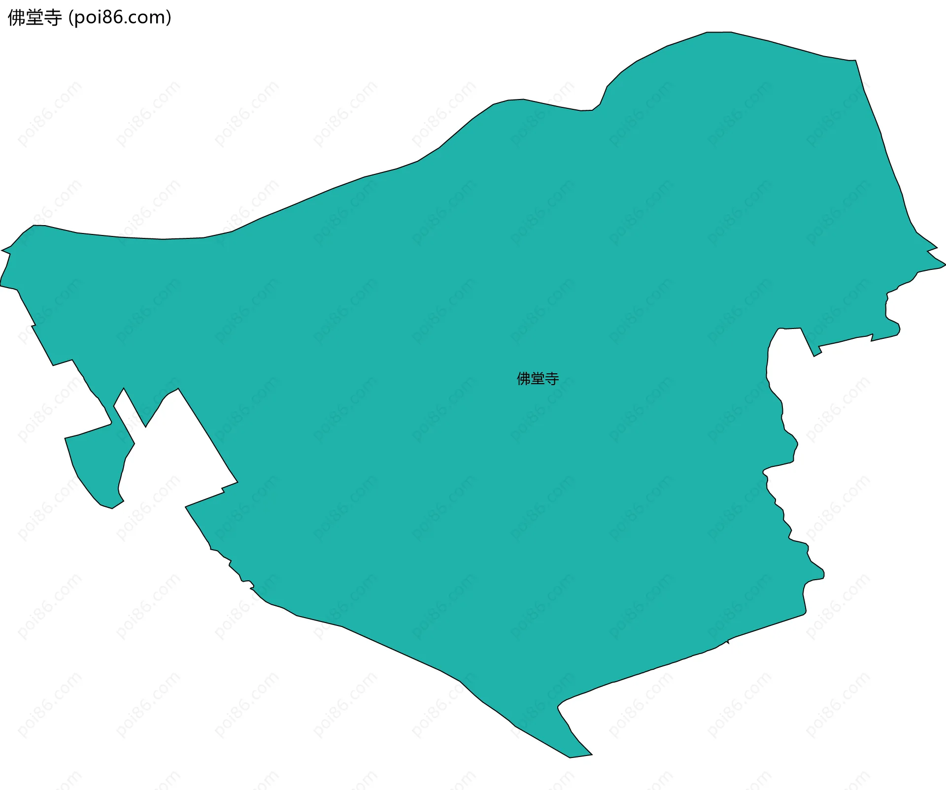 佛堂寺边界地图