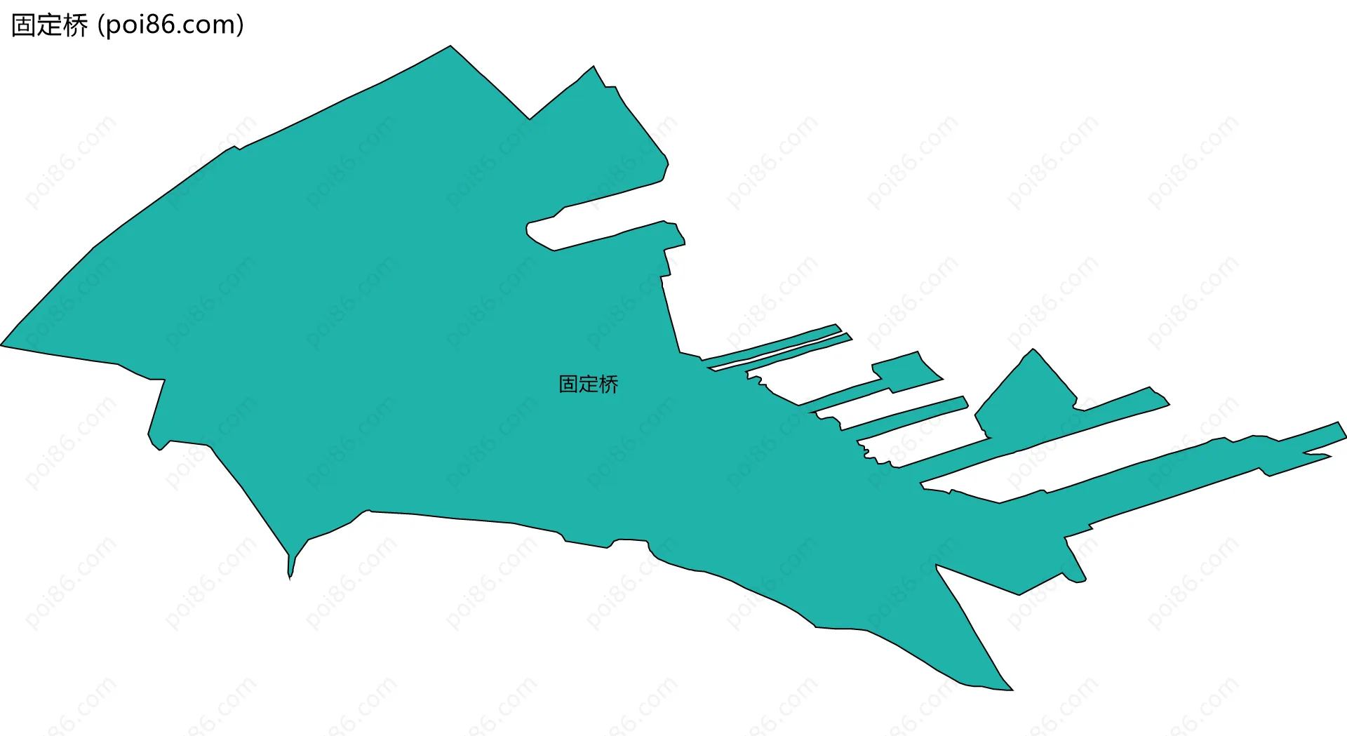 固定桥边界地图