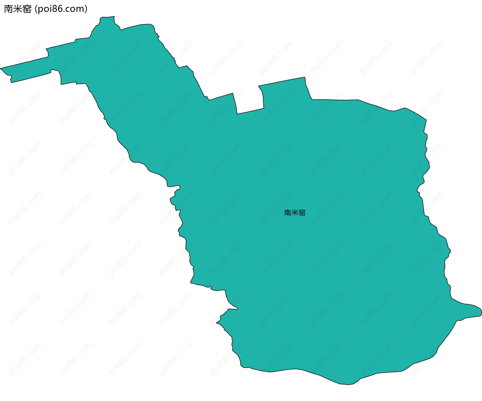 南米窑边界地图