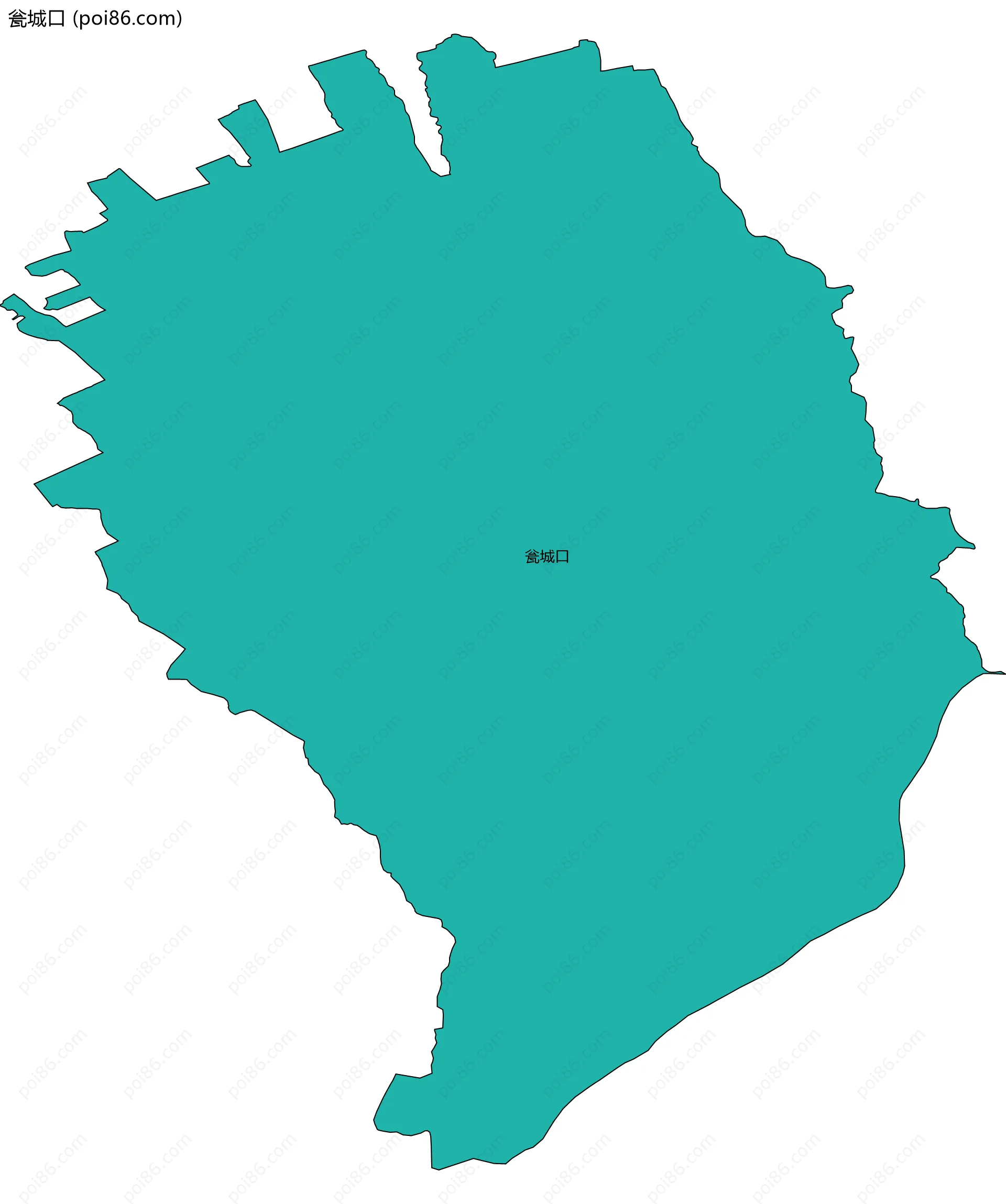 瓮城口边界地图