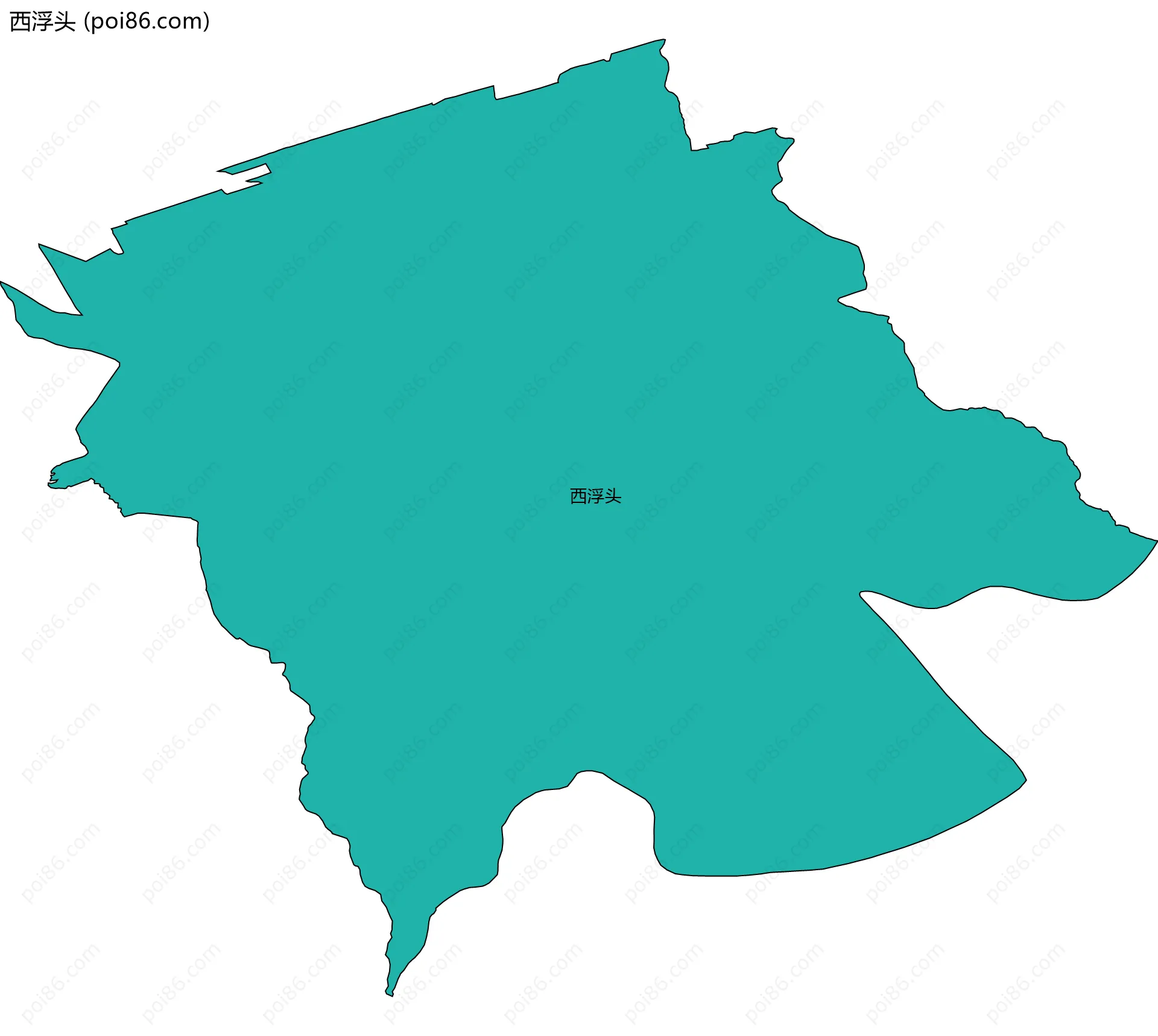 西浮头边界地图
