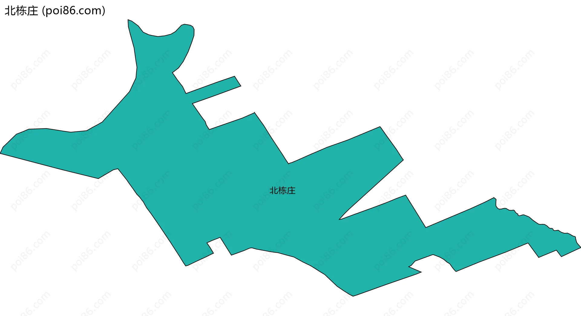 北栋庄边界地图
