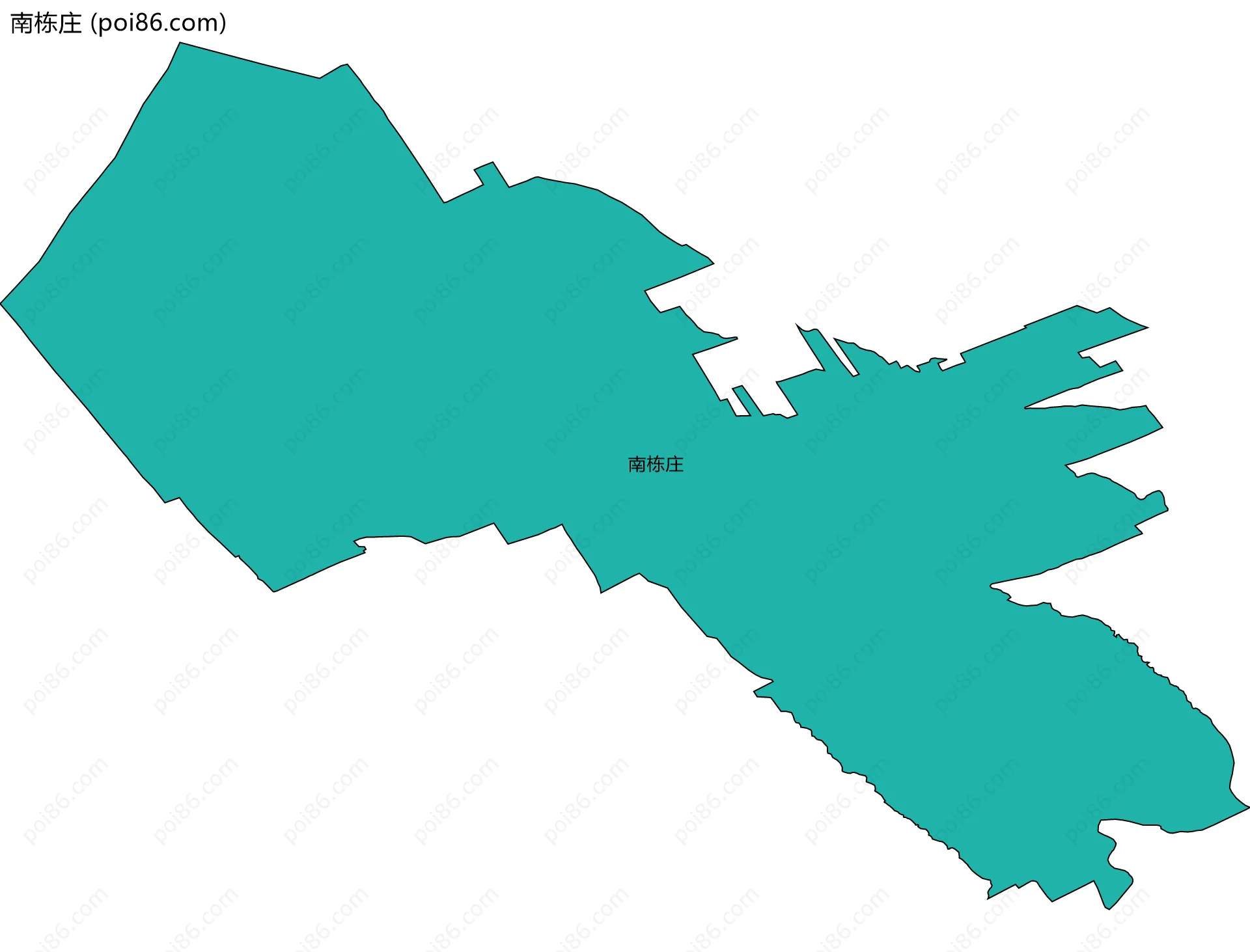 南栋庄边界地图