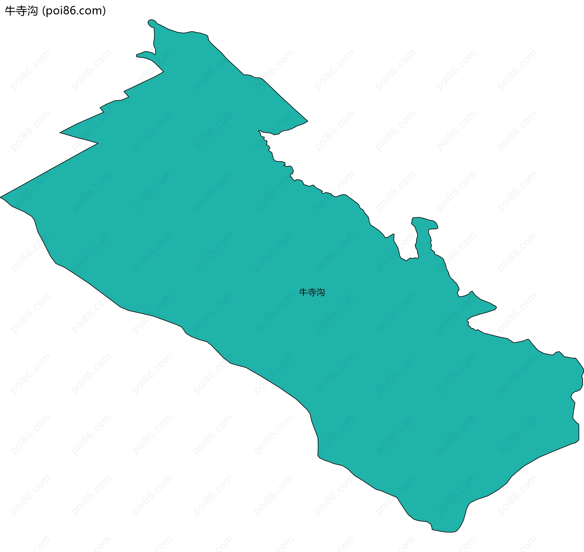 牛寺沟边界地图