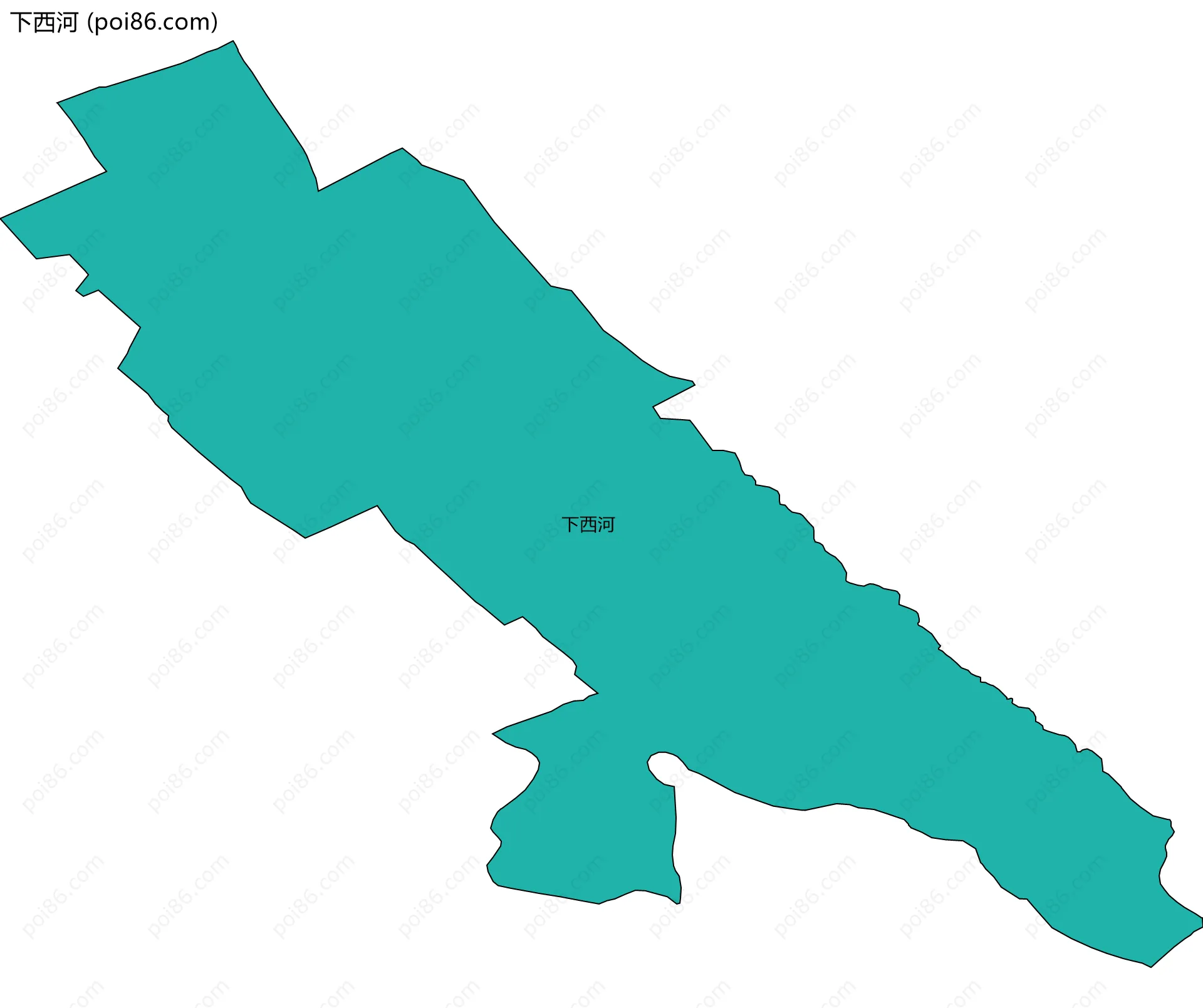 下西河边界地图