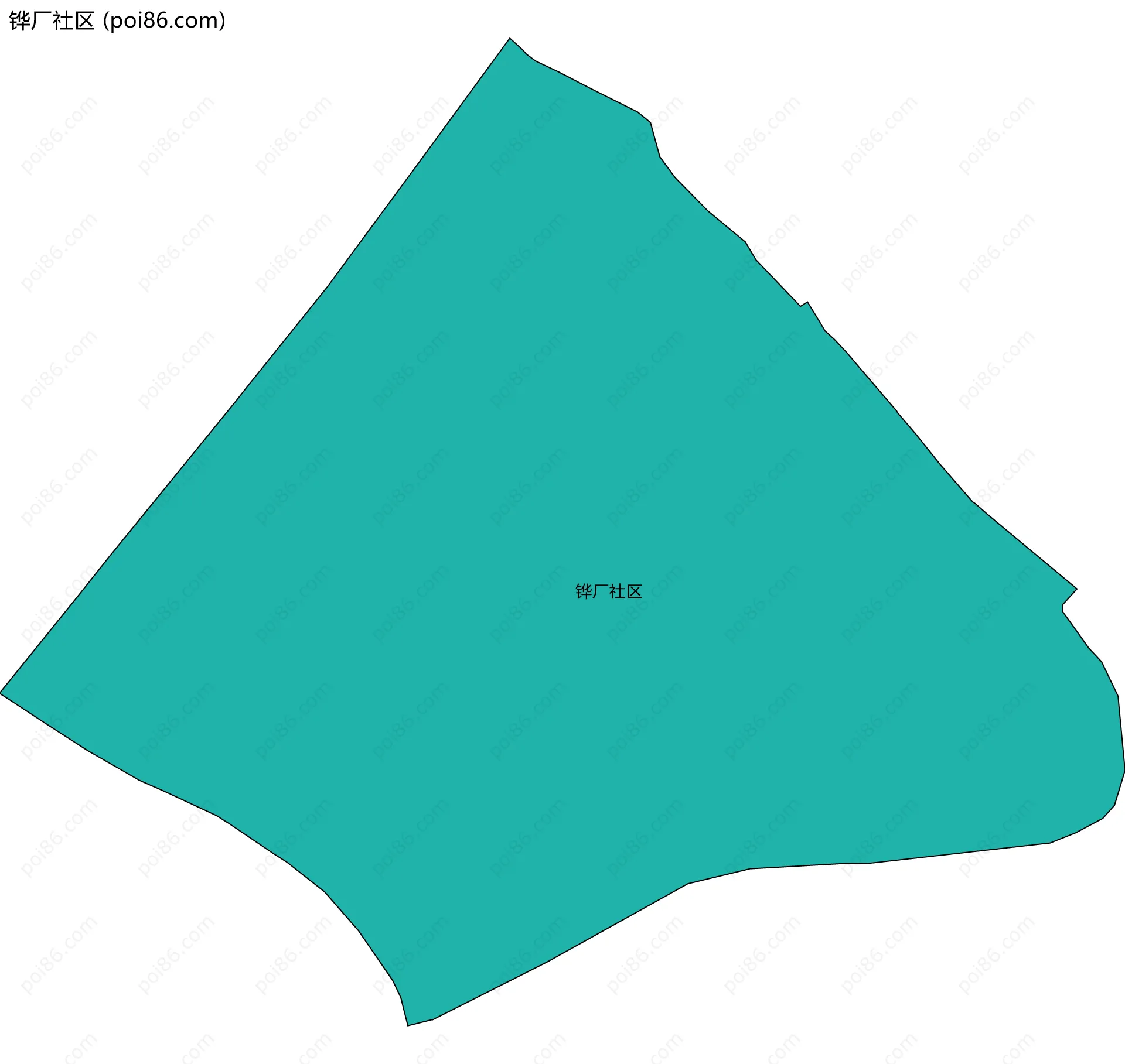 铧厂社区边界地图