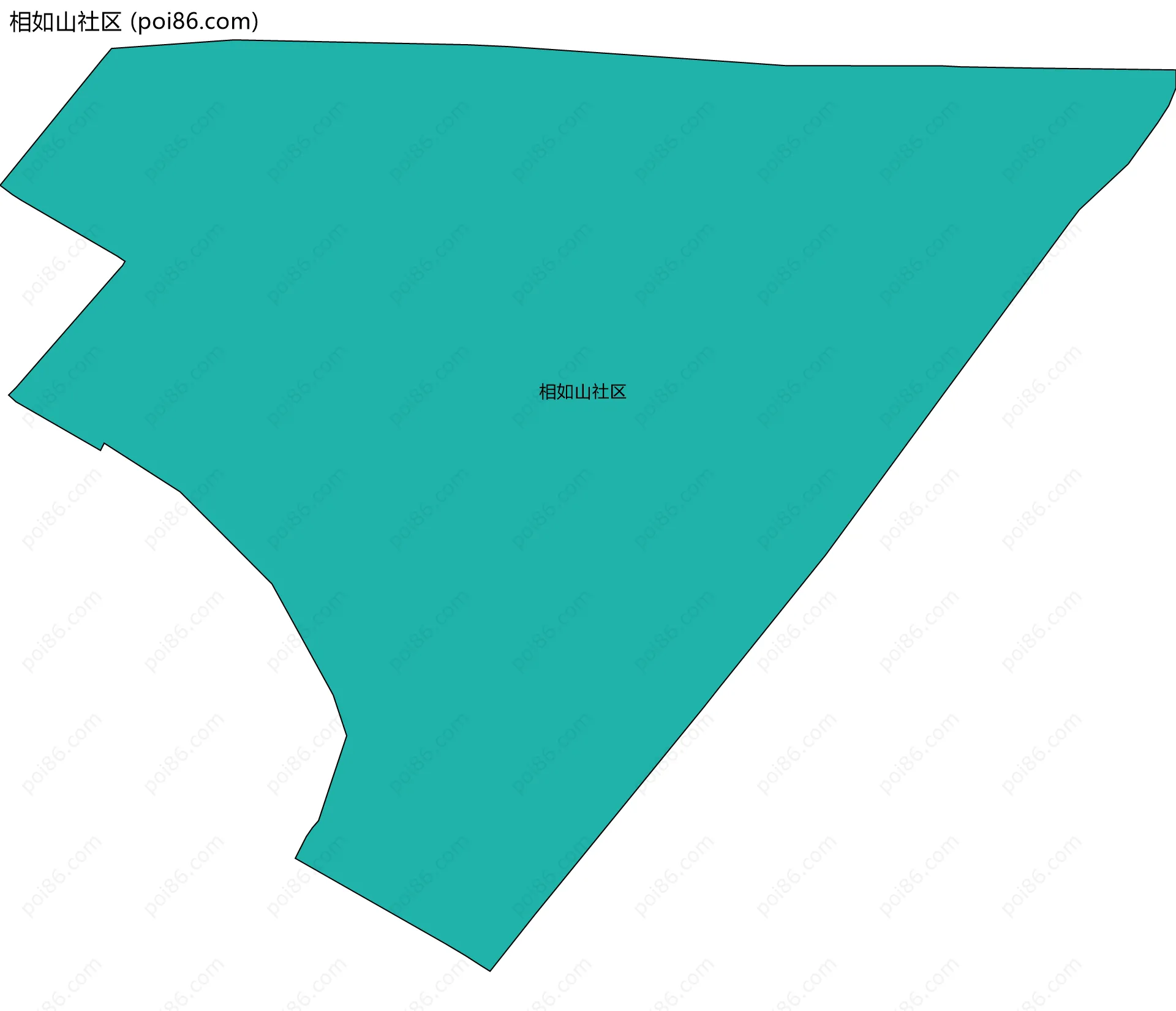 相如山社区边界地图