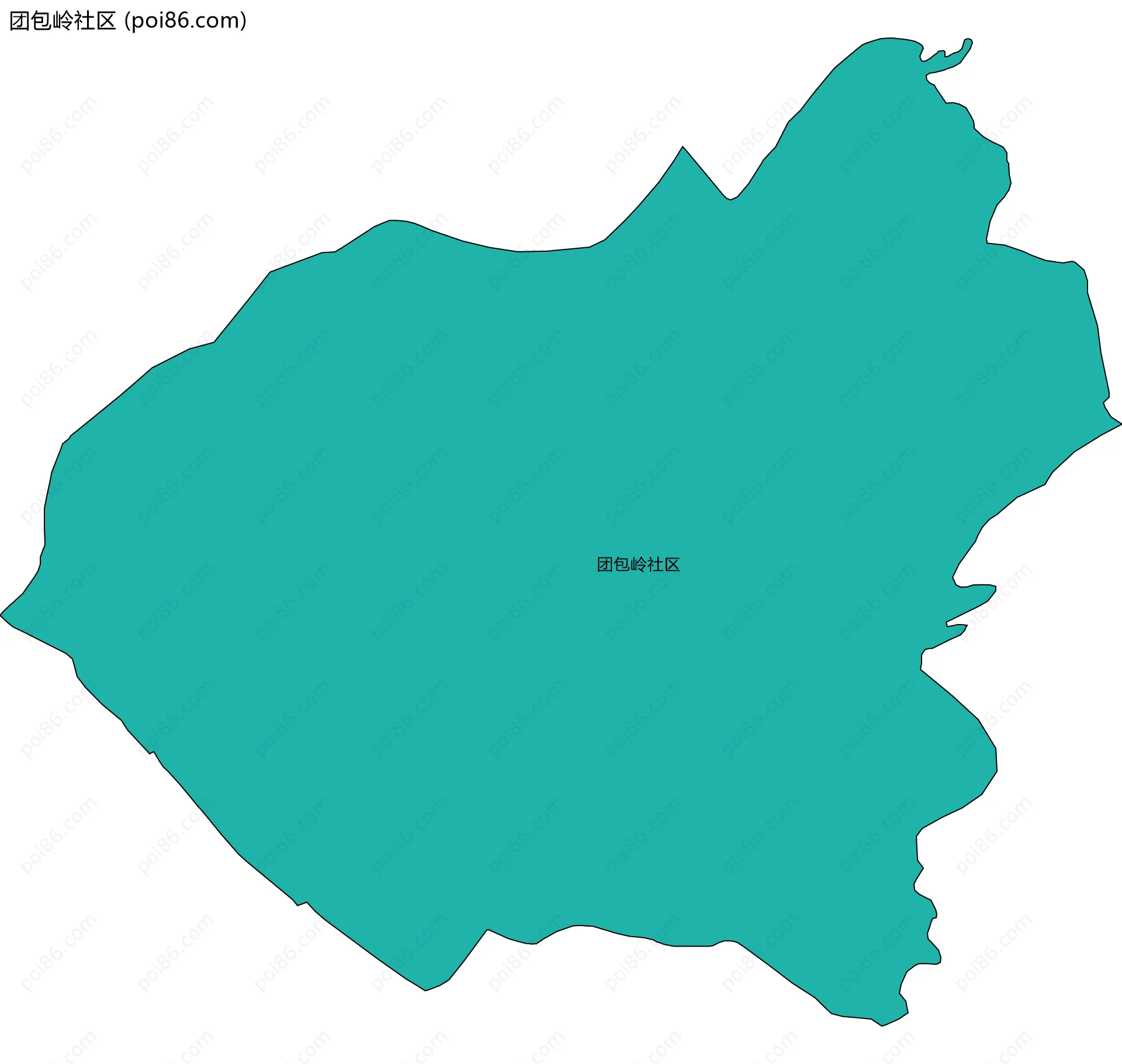 团包岭社区边界地图
