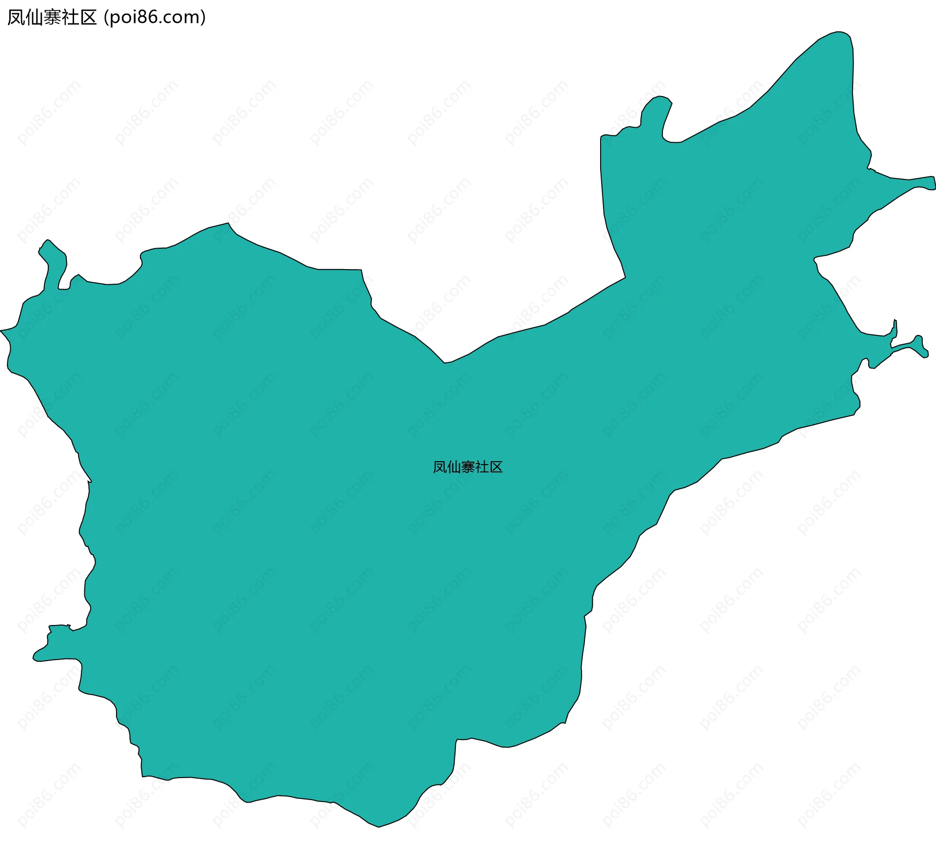 凤仙寨社区边界地图