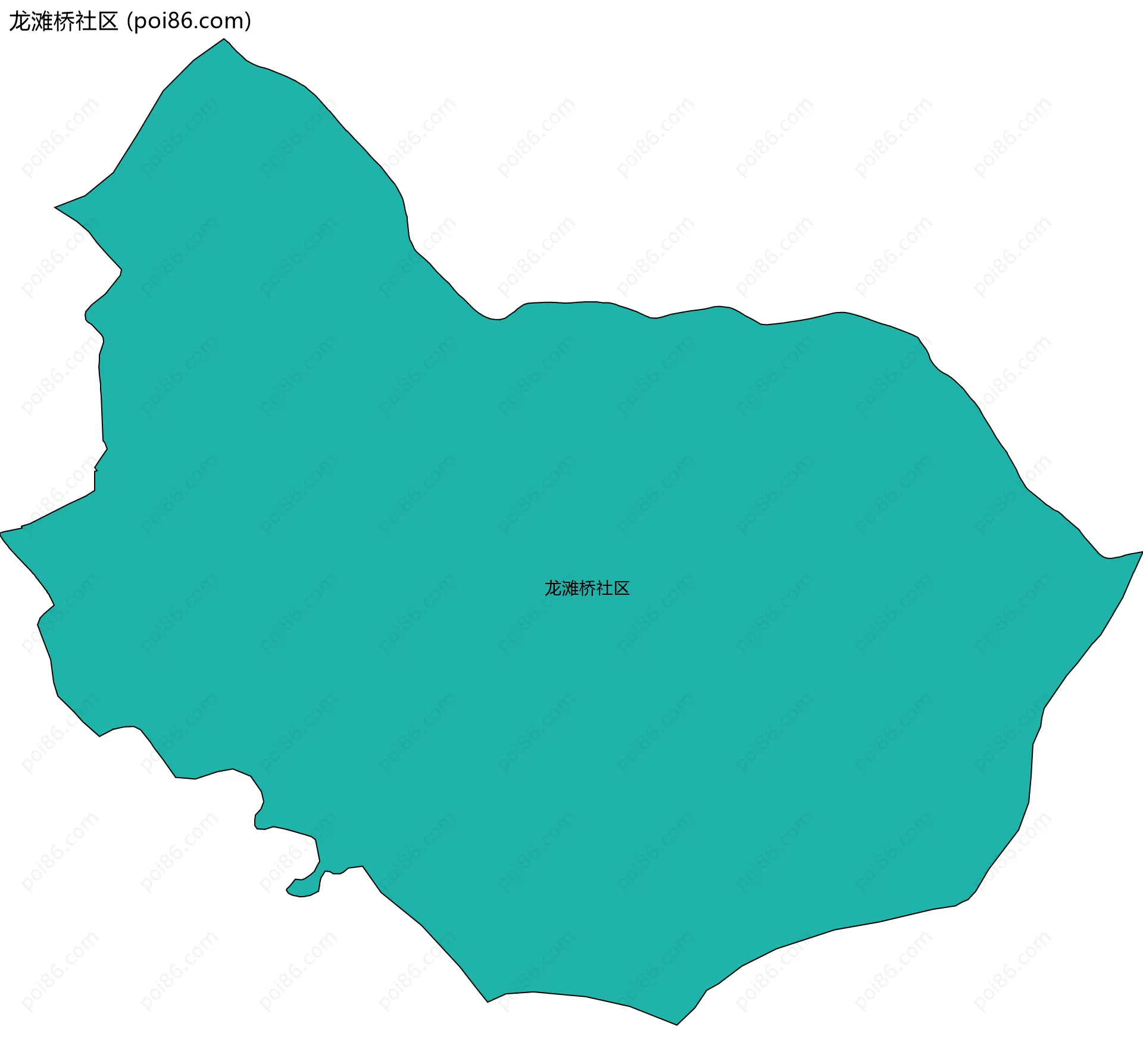 龙滩桥社区边界地图