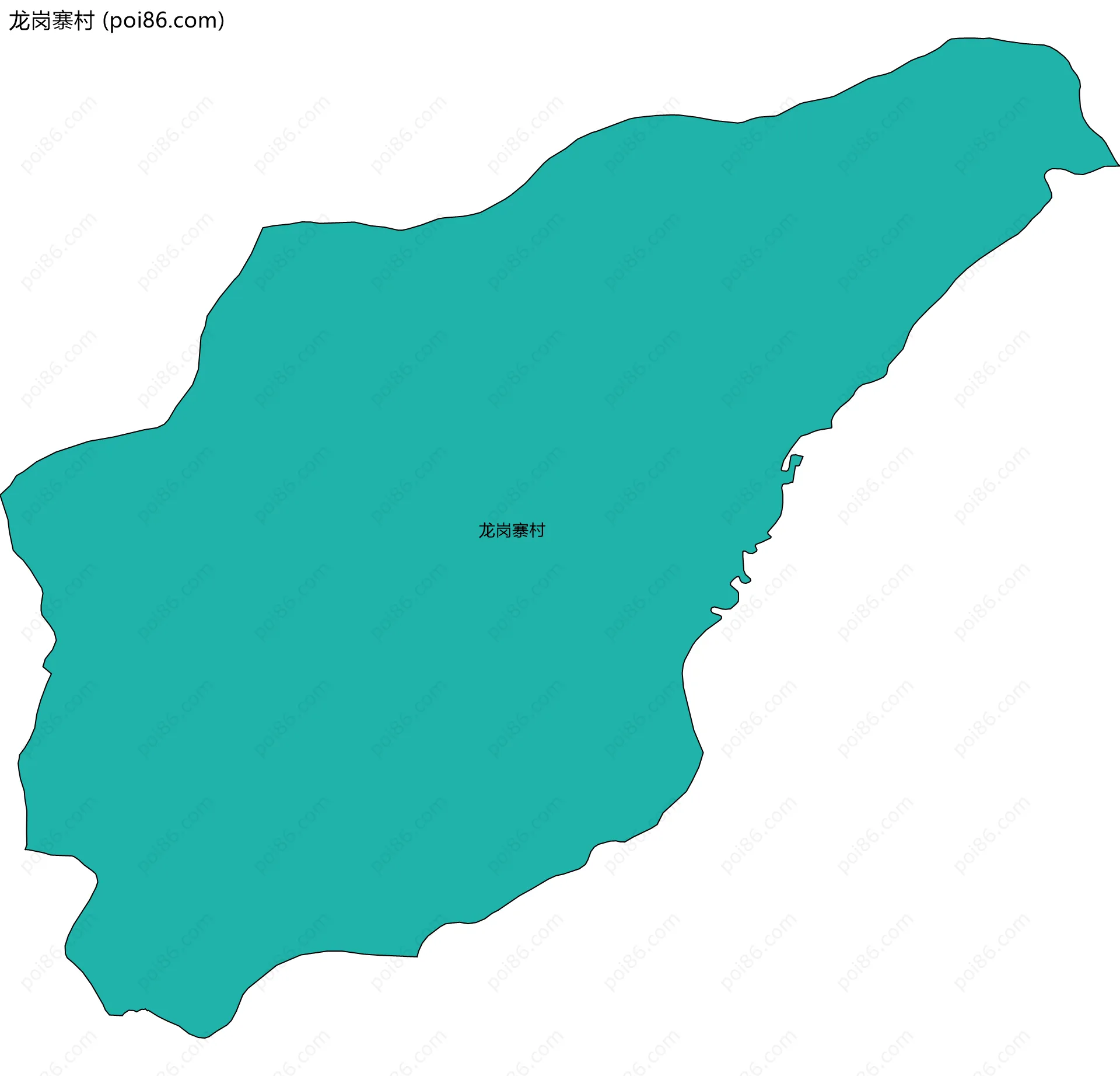 龙岗寨村边界地图