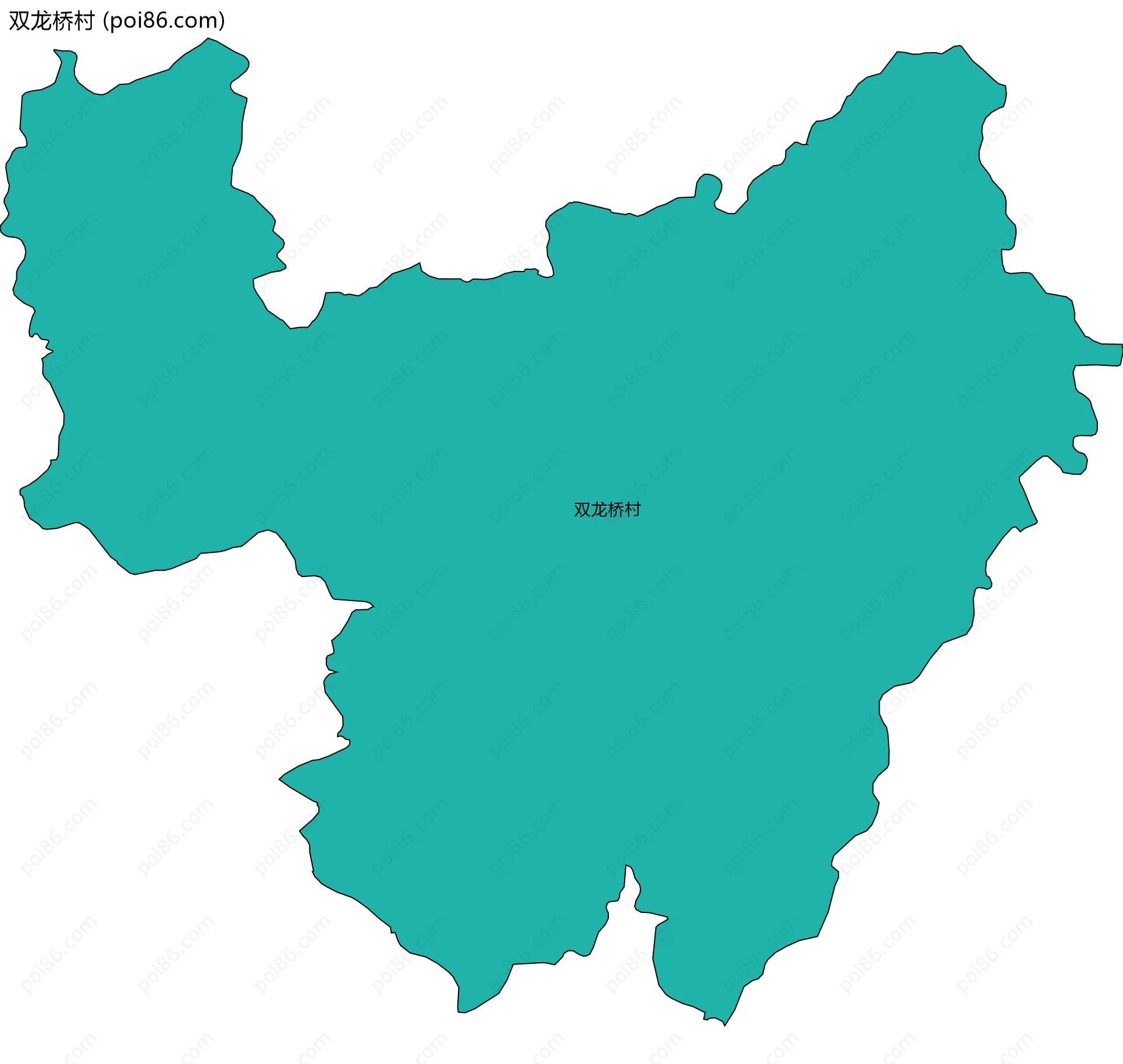 双龙桥村边界地图