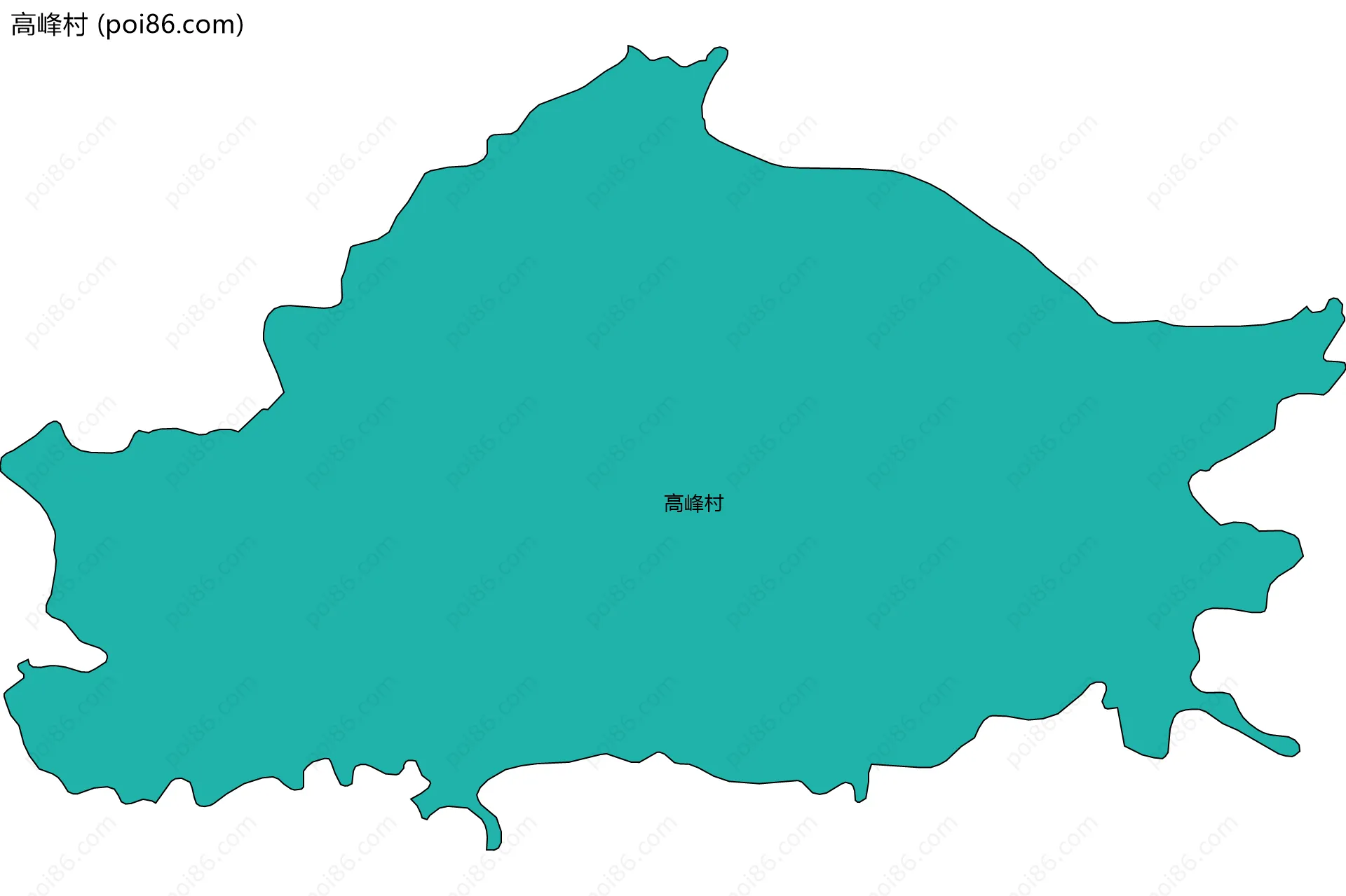 高峰村边界地图