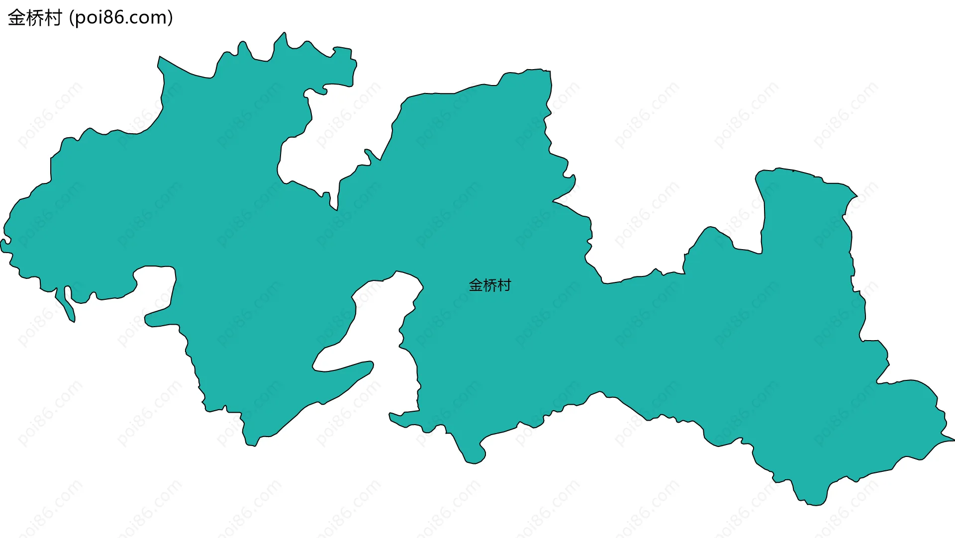 金桥村边界地图