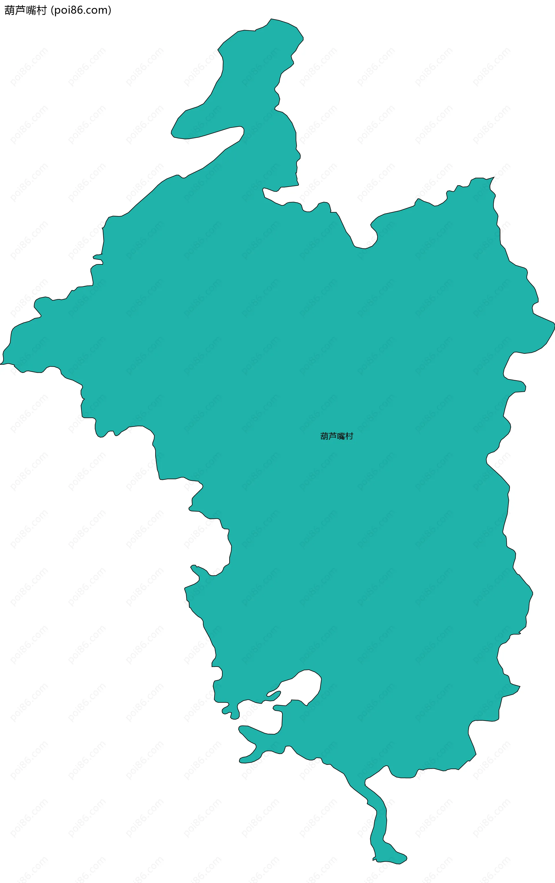 葫芦嘴村边界地图