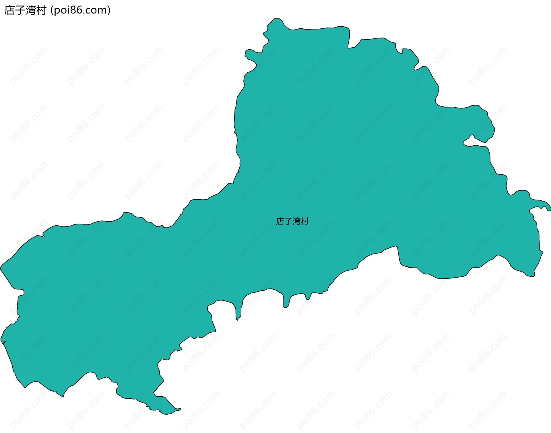 店子湾村边界地图