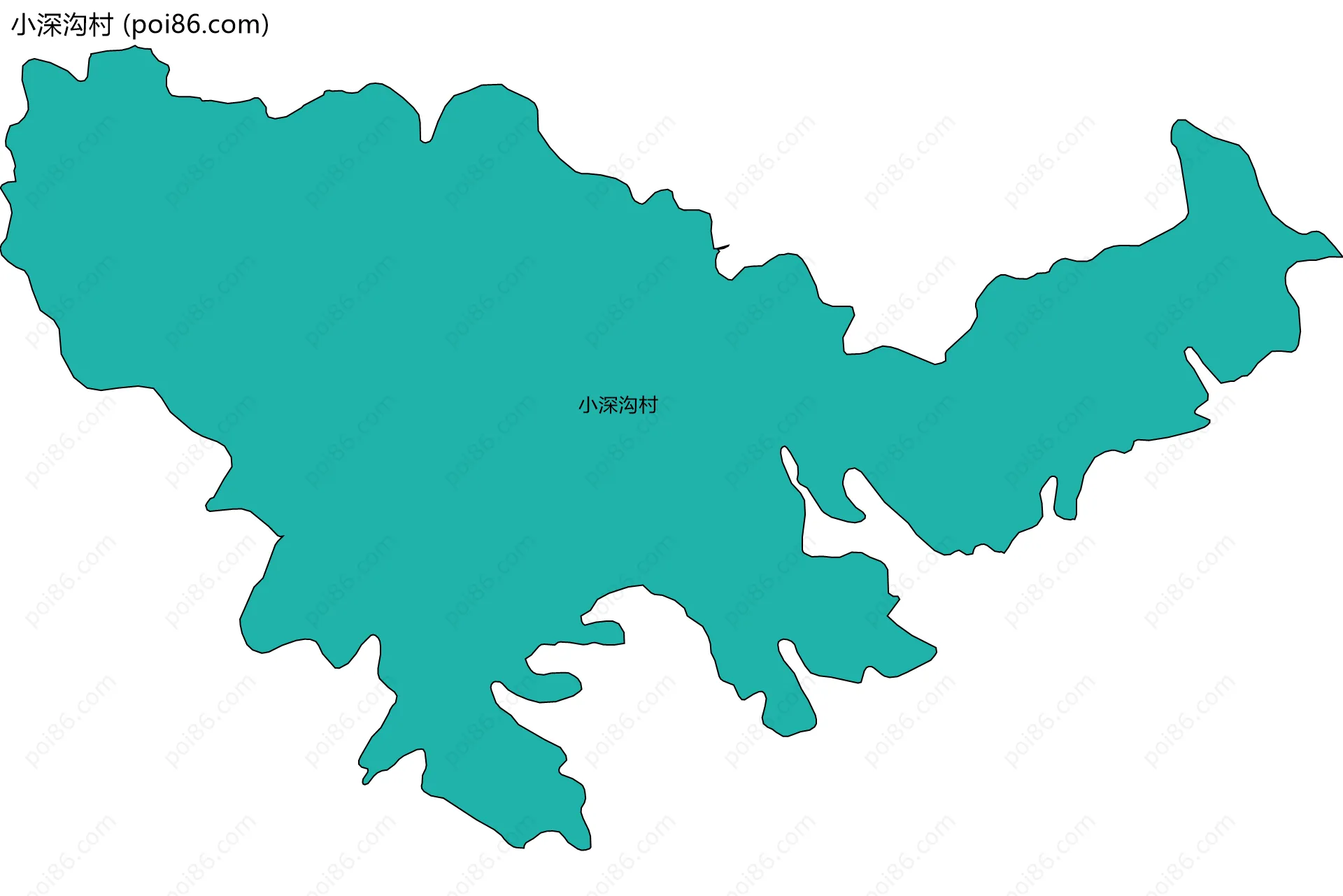 小深沟村边界地图