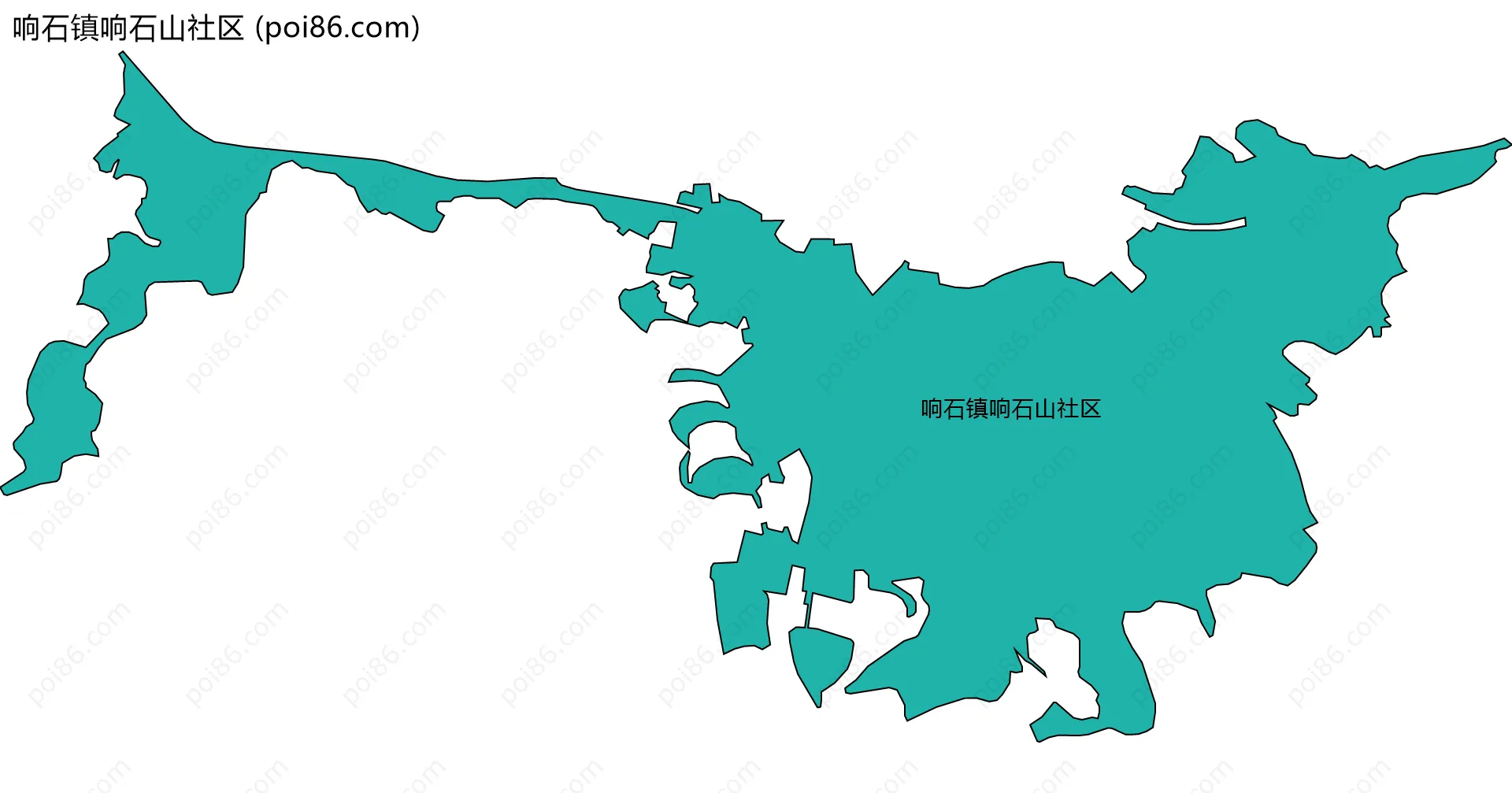 响石镇响石山社区边界地图