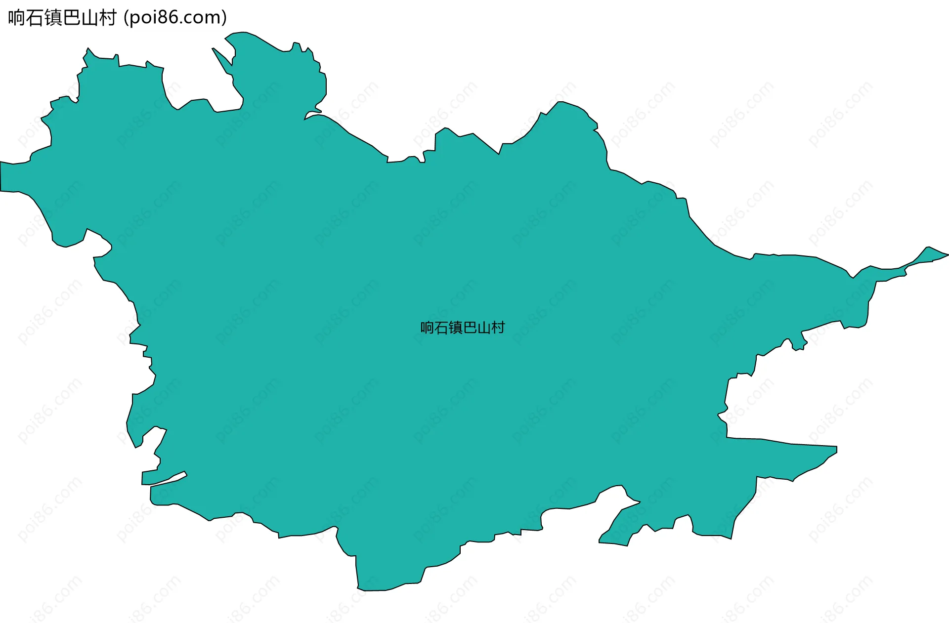 响石镇巴山村边界地图