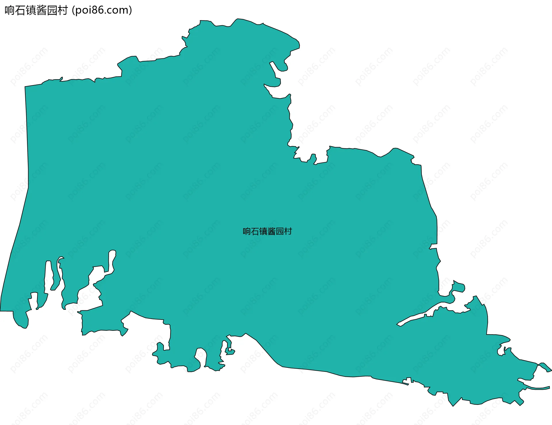 响石镇酱园村边界地图