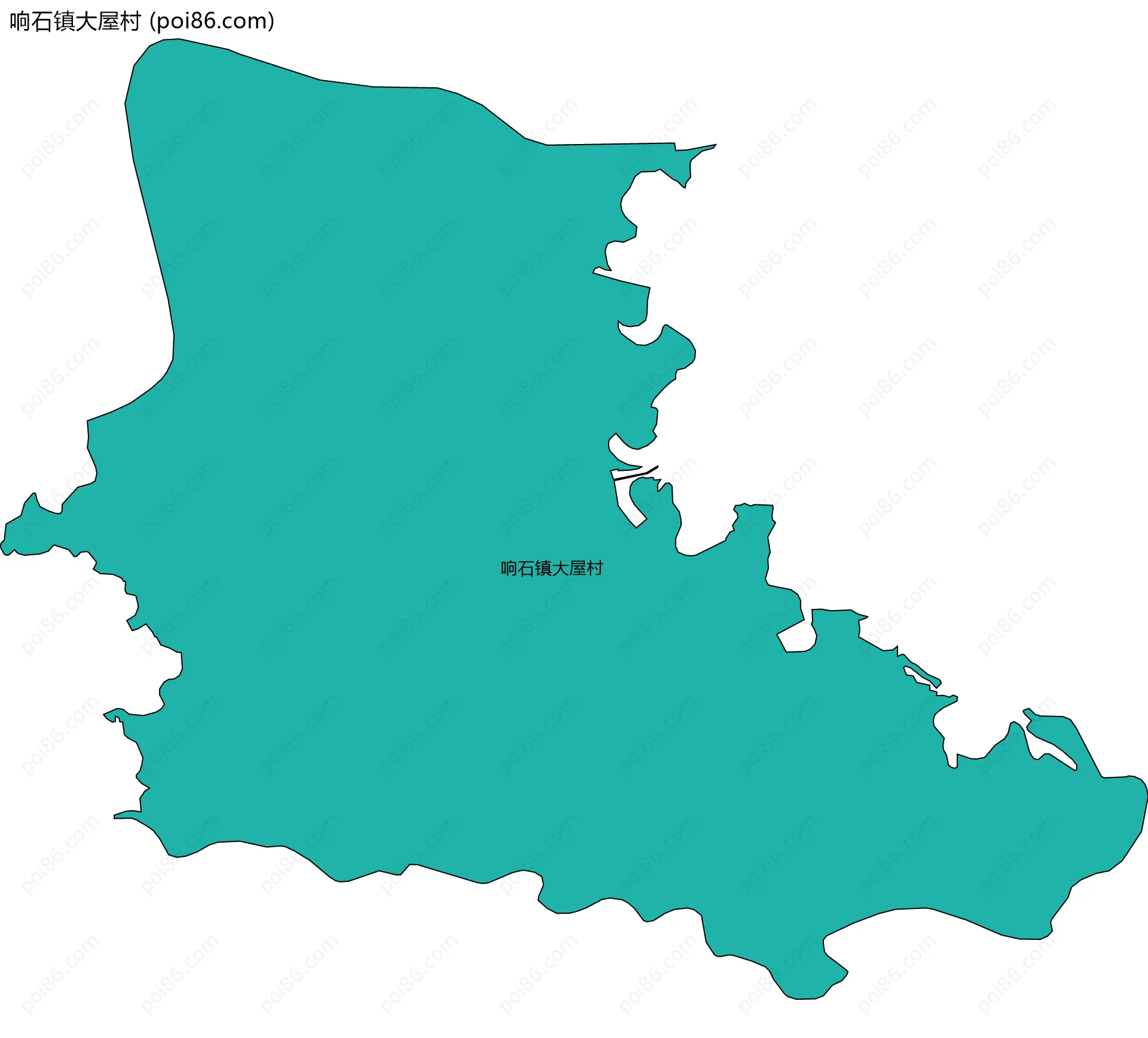 响石镇大屋村边界地图