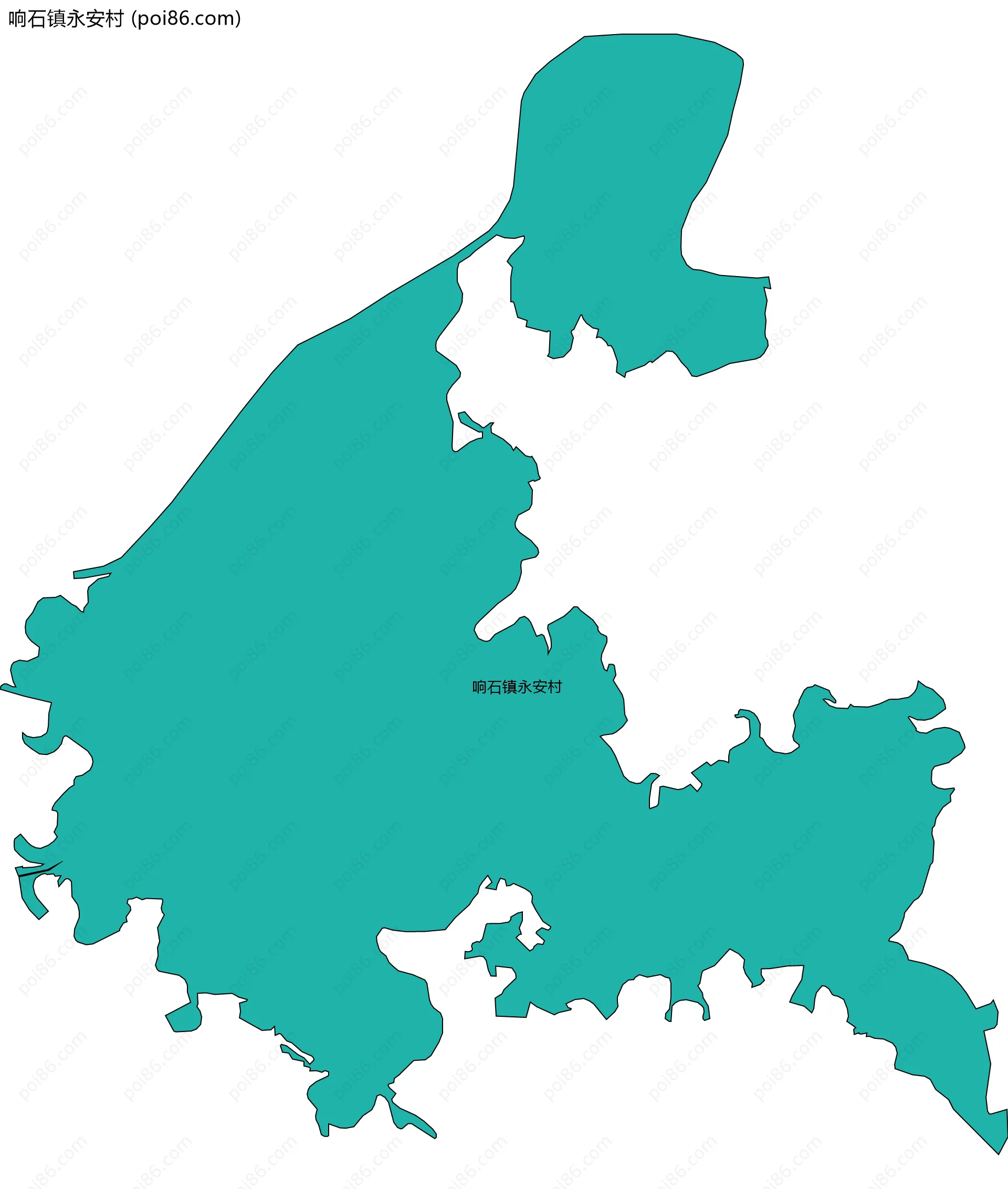 响石镇永安村边界地图