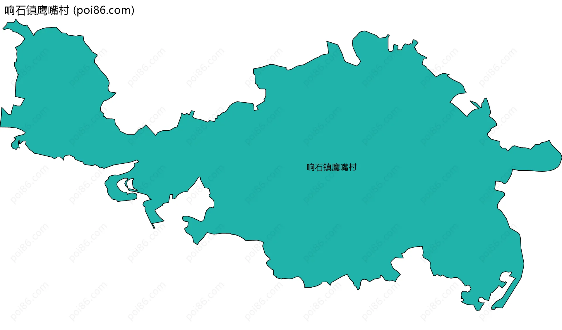 响石镇鹰嘴村边界地图