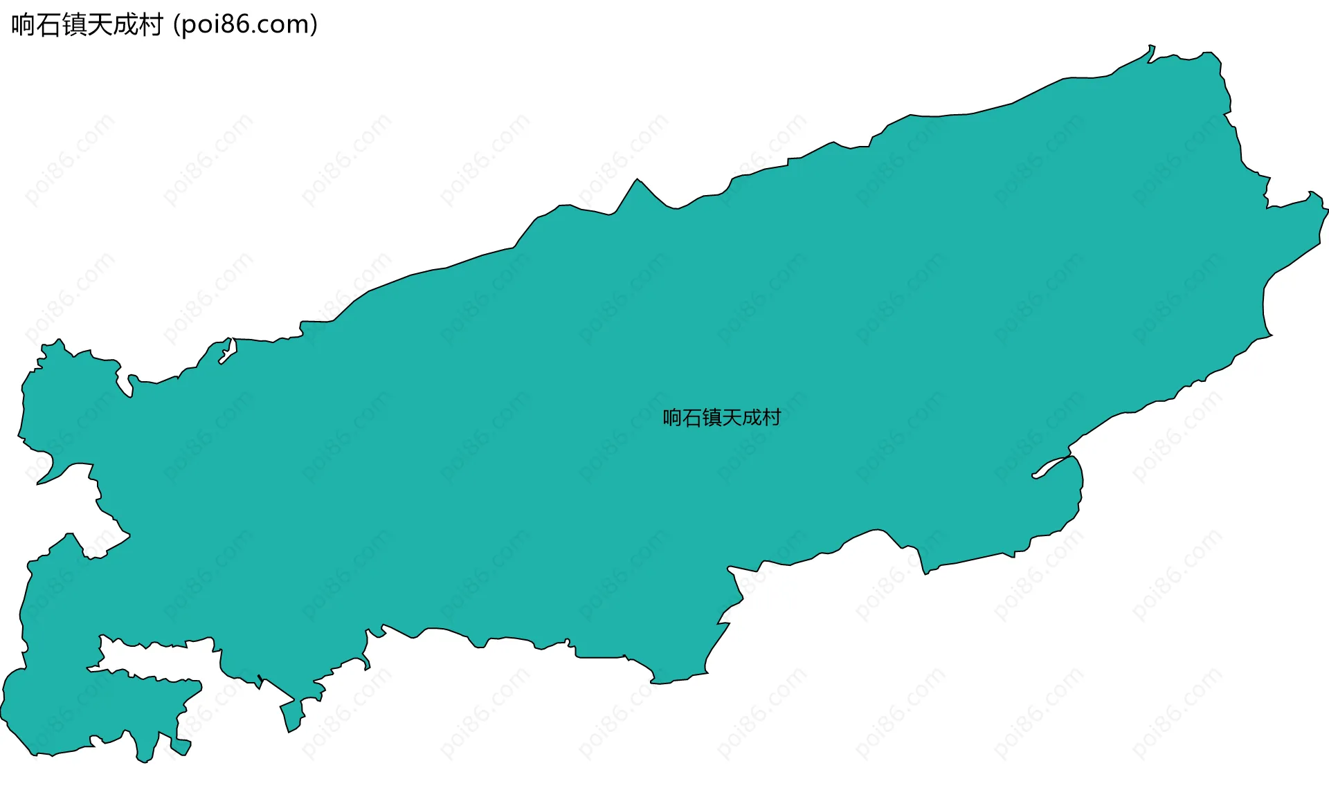 响石镇天成村边界地图