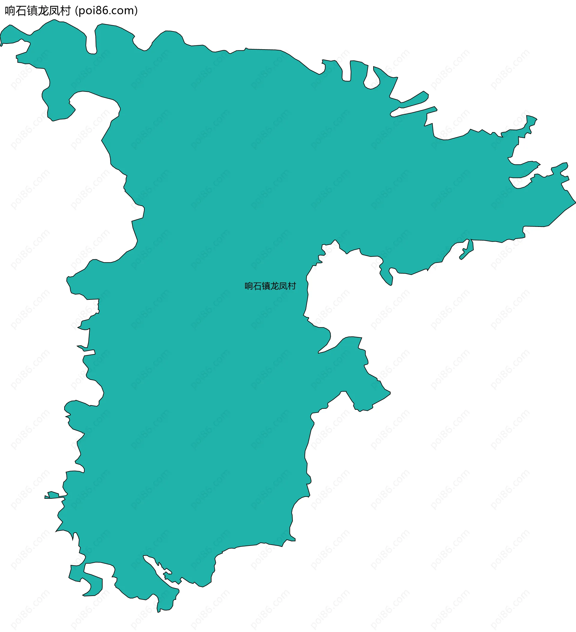 响石镇龙凤村边界地图