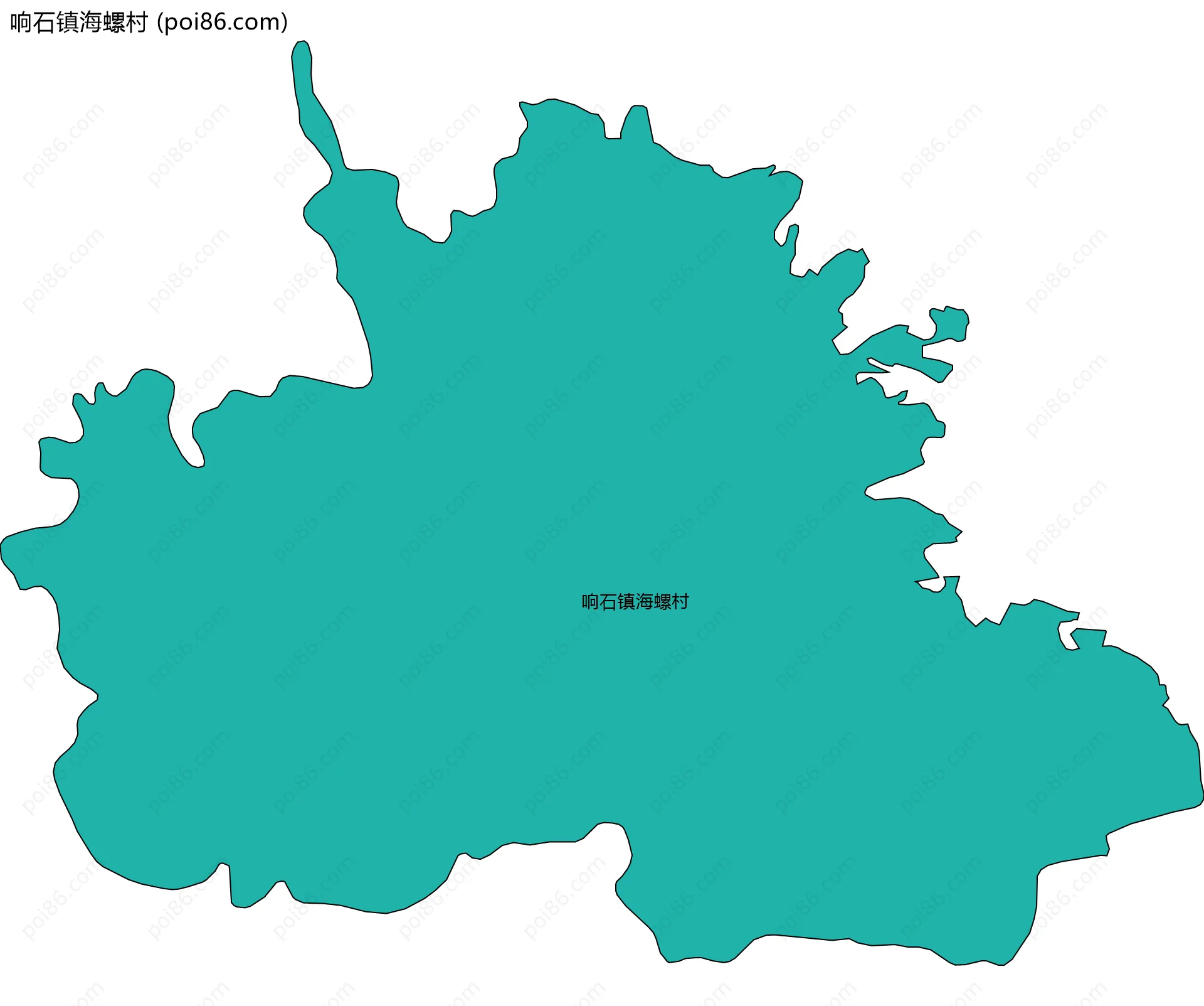 响石镇海螺村边界地图