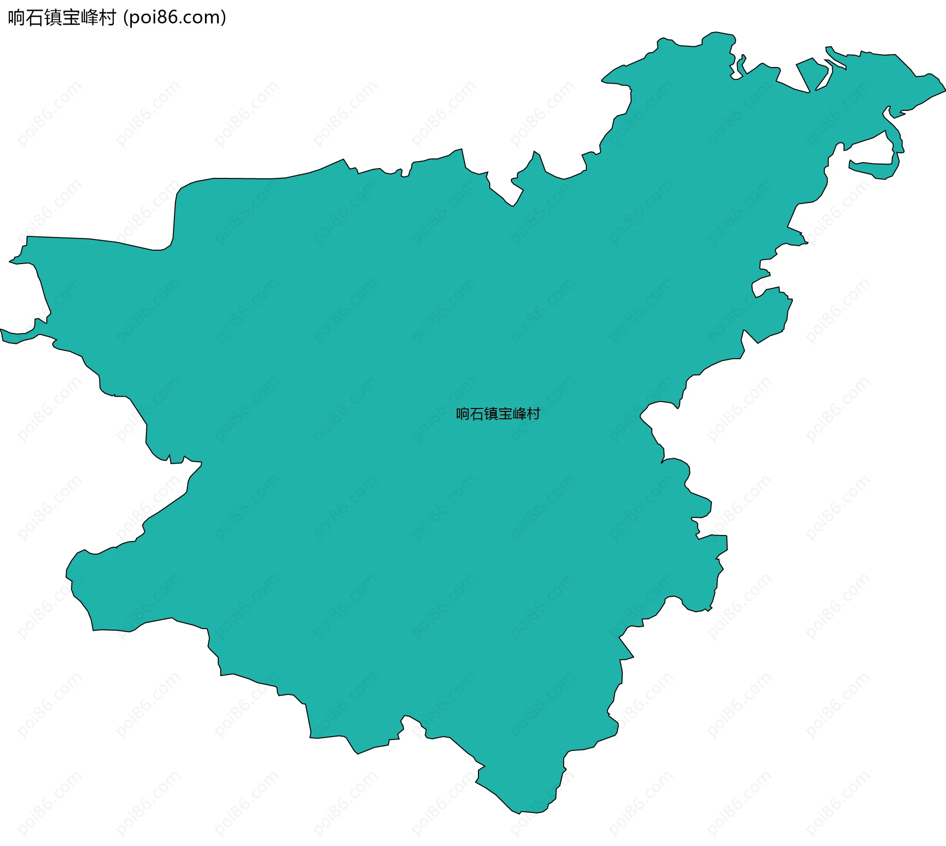 响石镇宝峰村边界地图