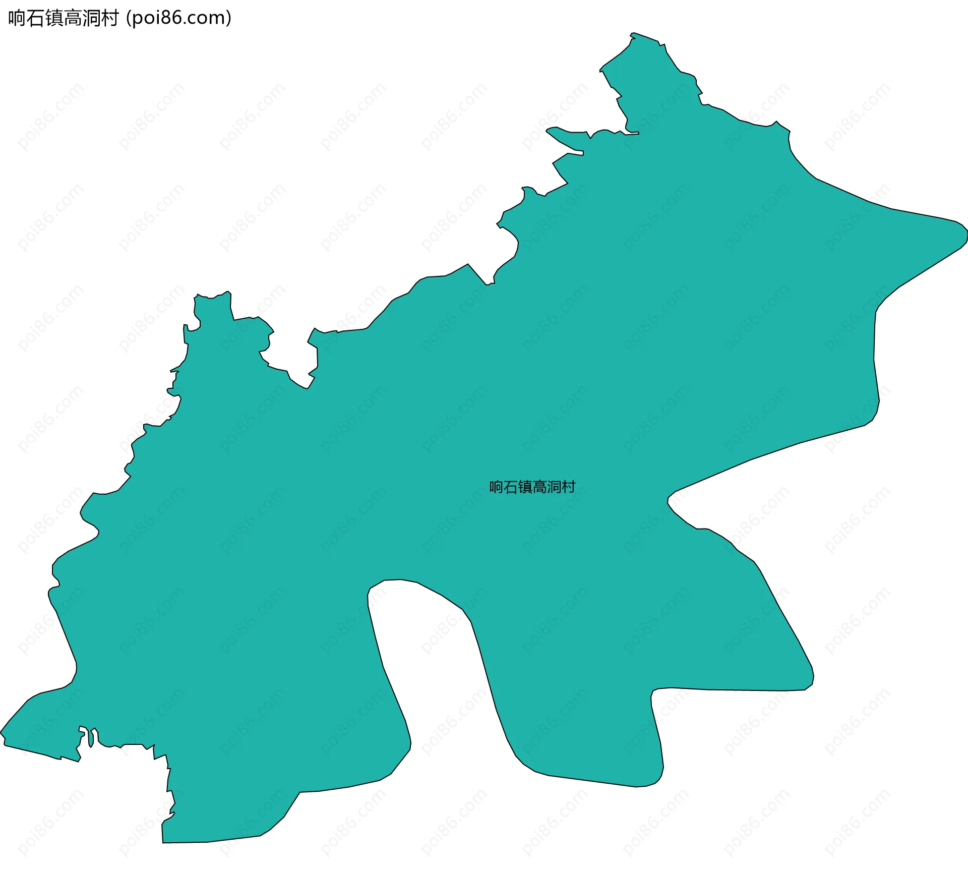 响石镇高洞村边界地图