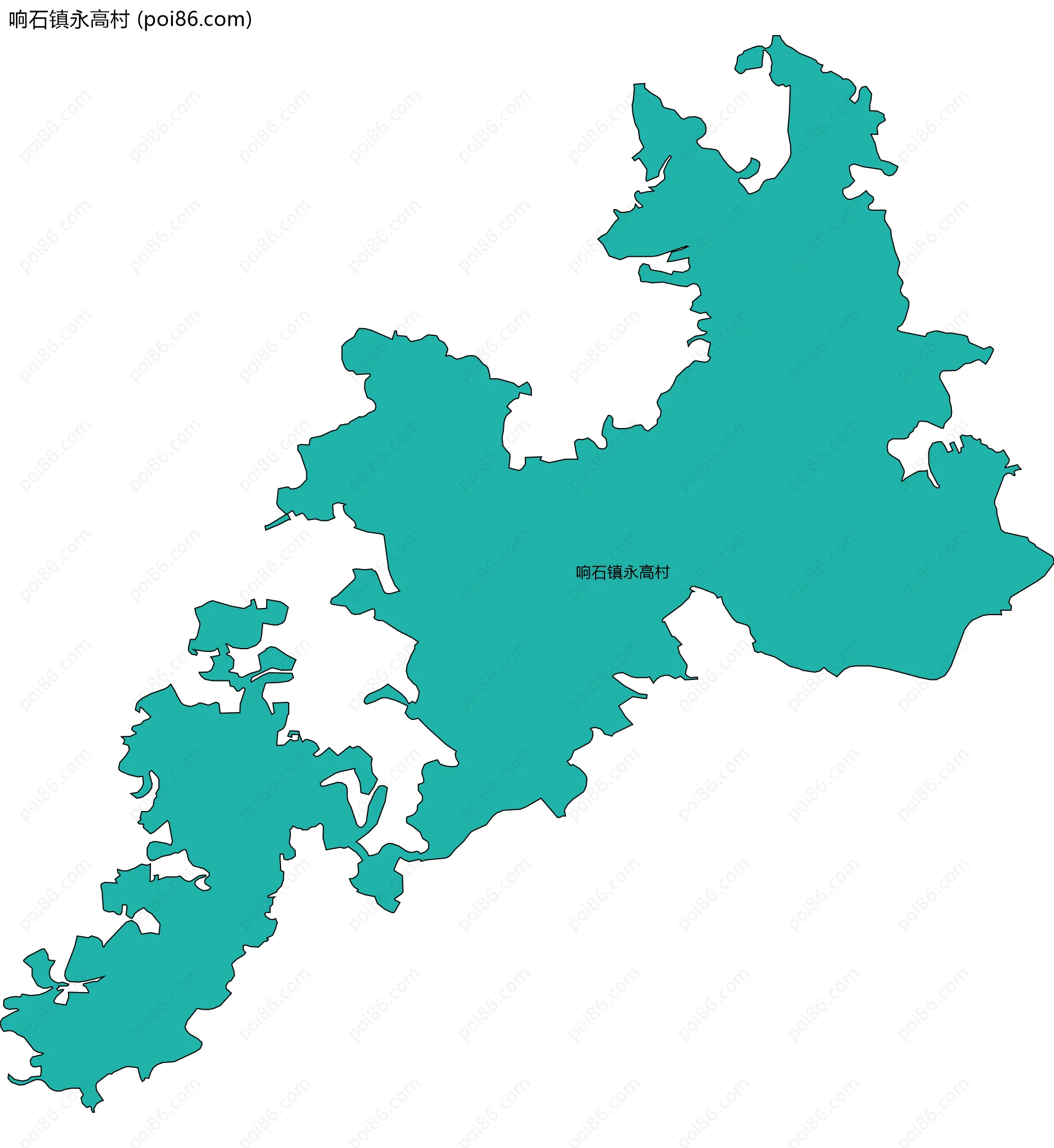 响石镇永高村边界地图