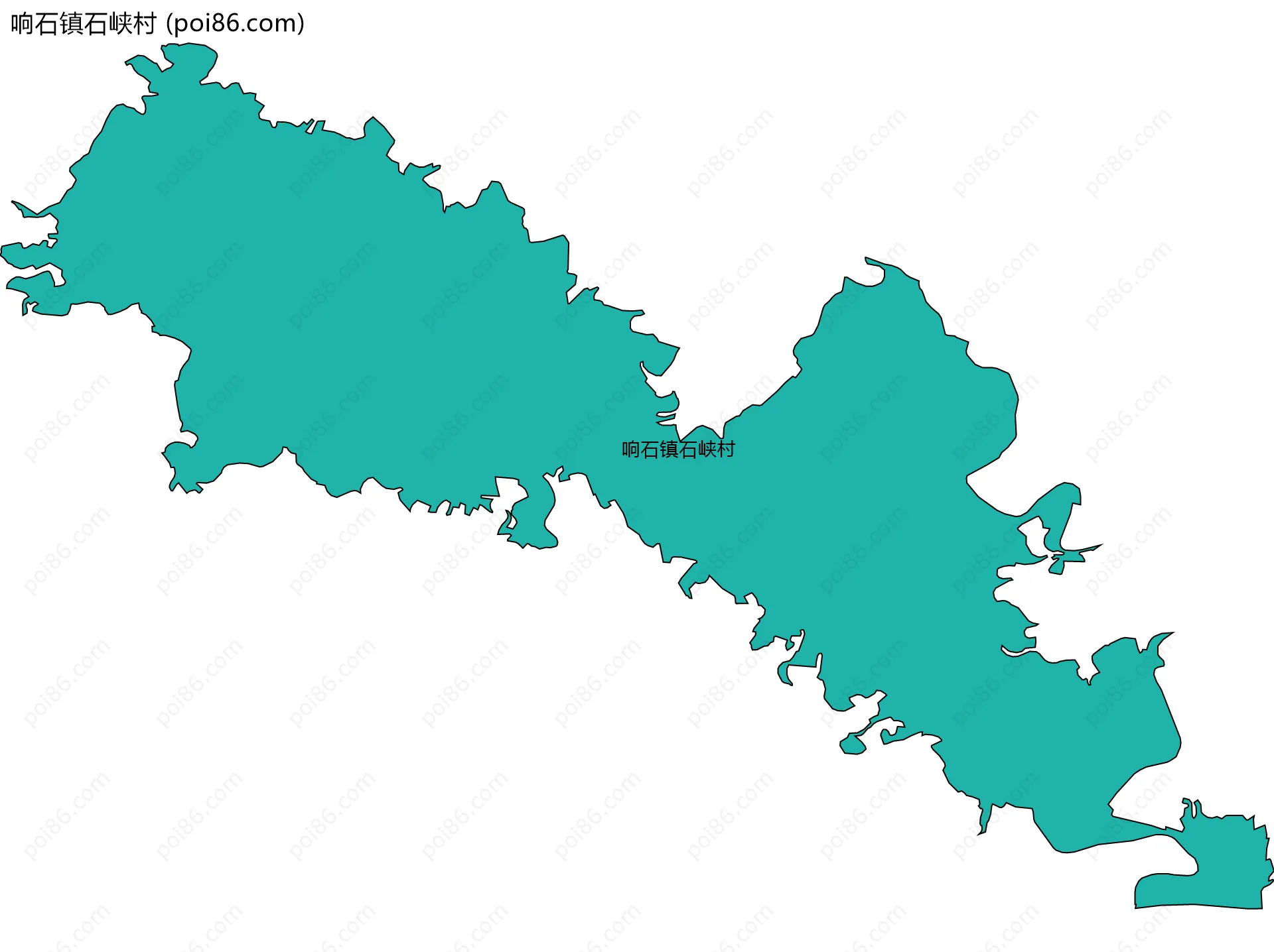 响石镇石峡村边界地图