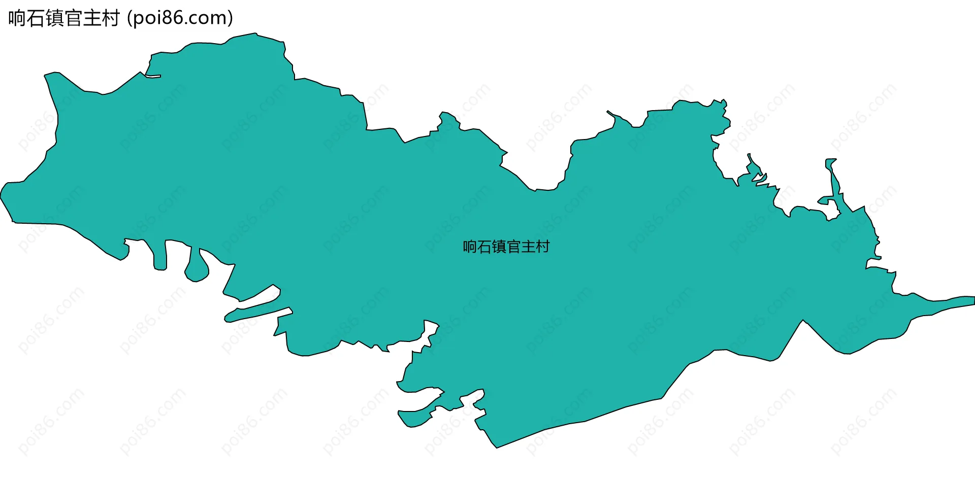 响石镇官主村边界地图