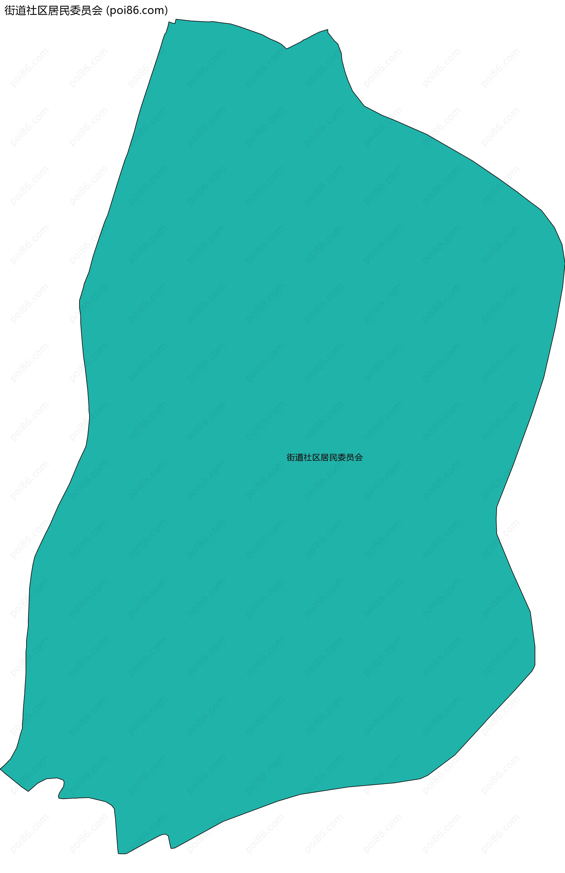 街道社区居民委员会边界地图