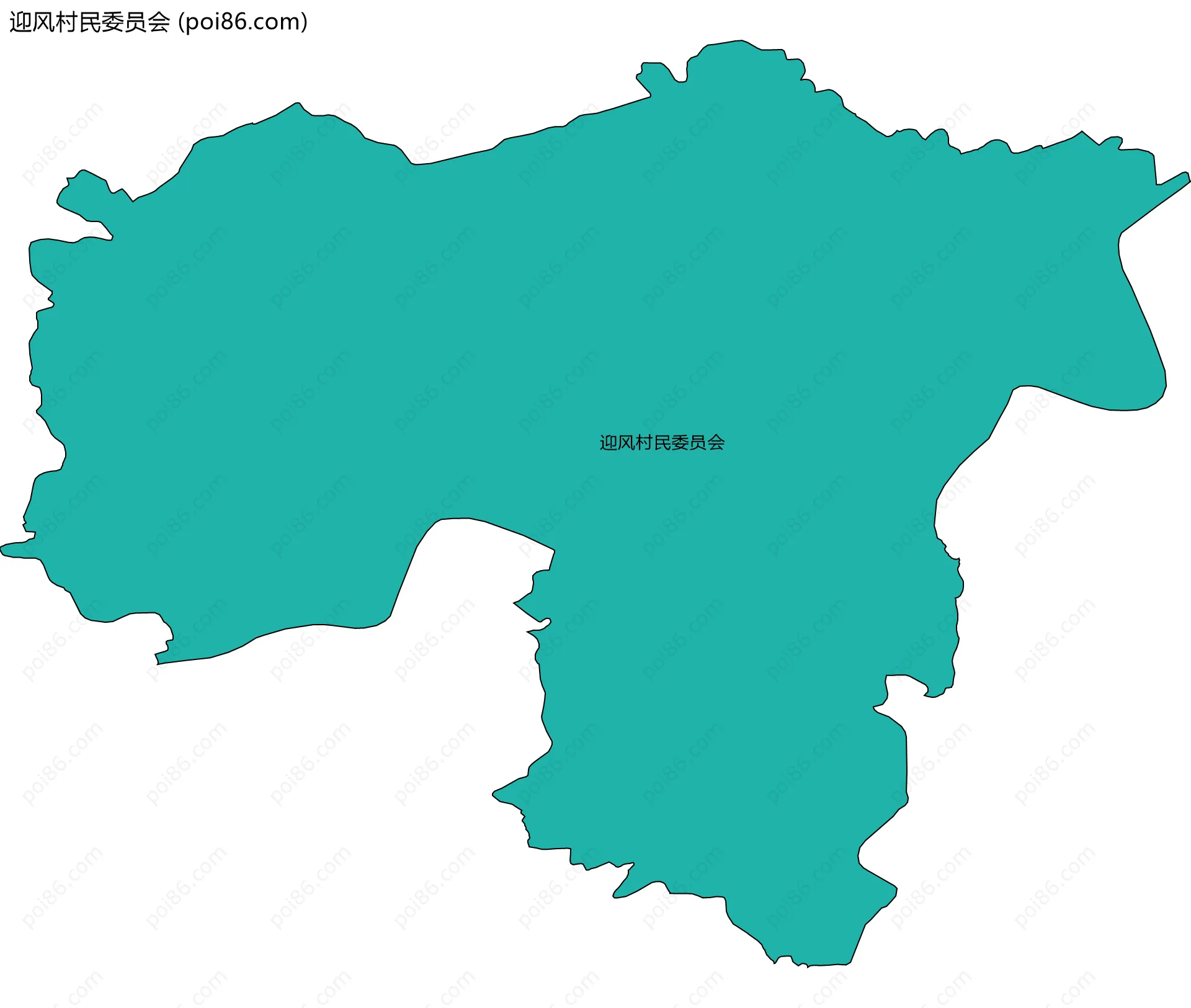 迎风村民委员会边界地图