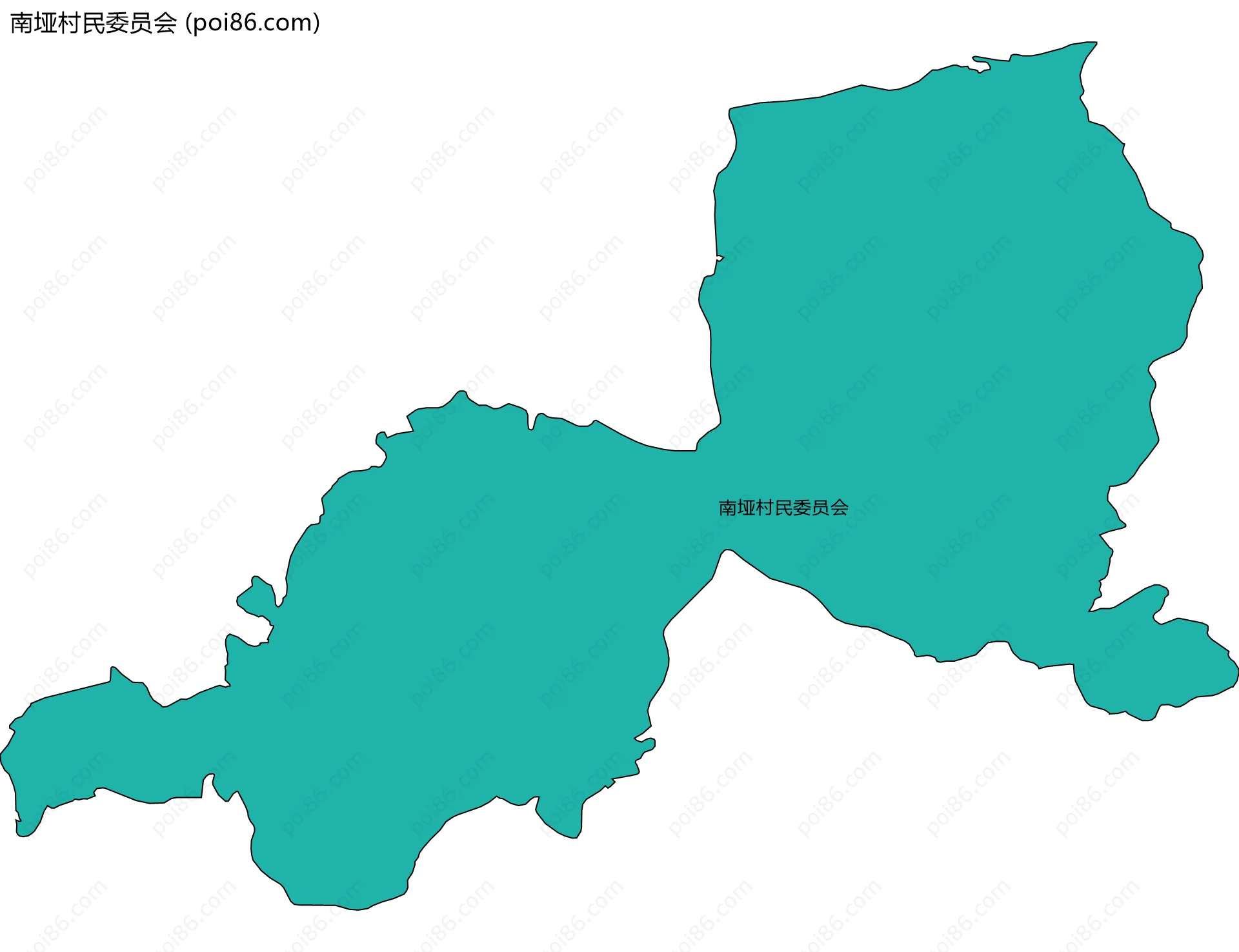 南垭村民委员会边界地图