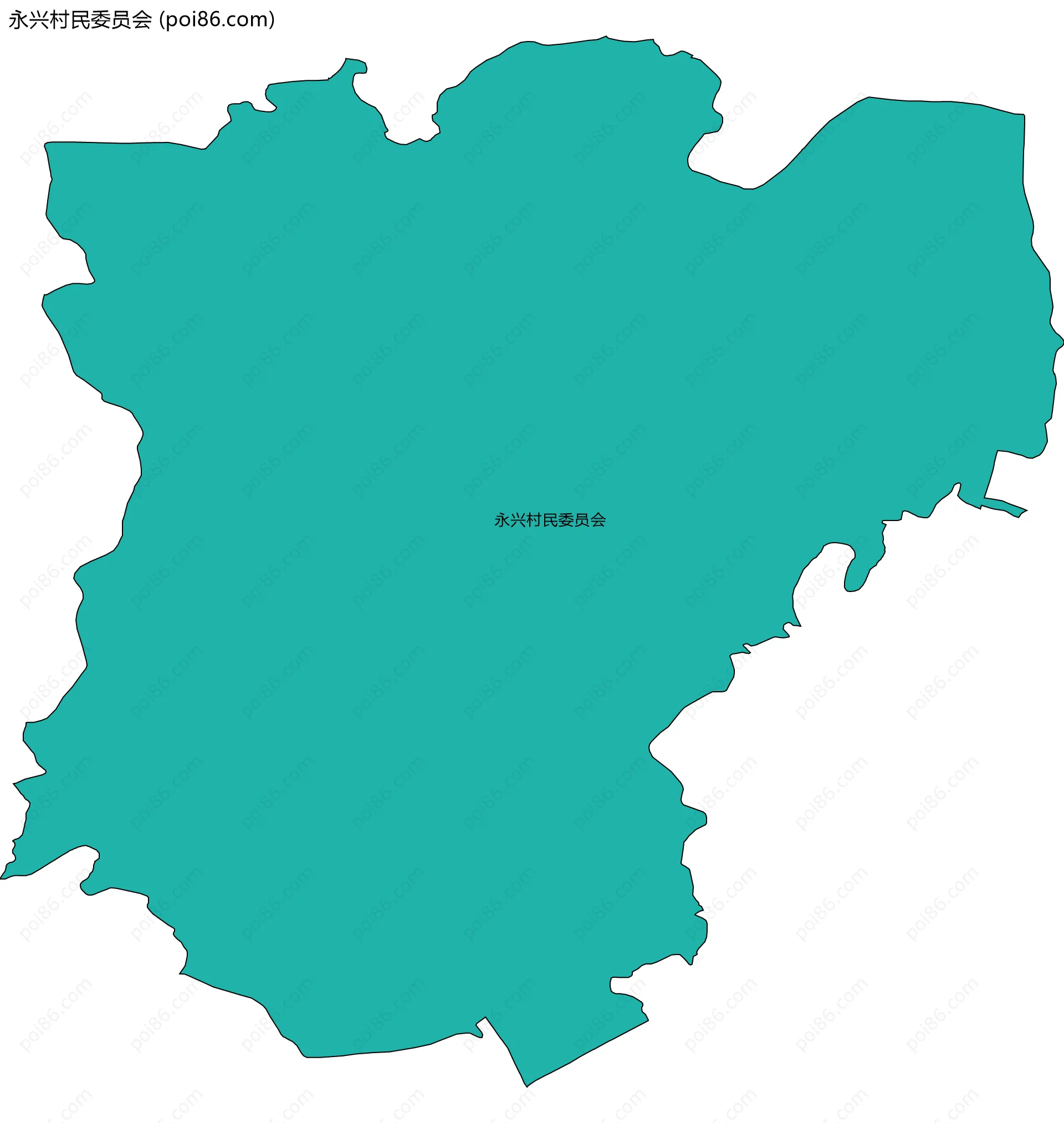 永兴村民委员会边界地图