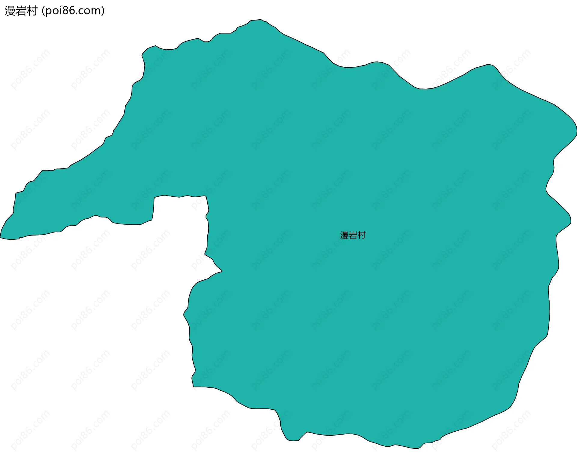 漫岩村边界地图