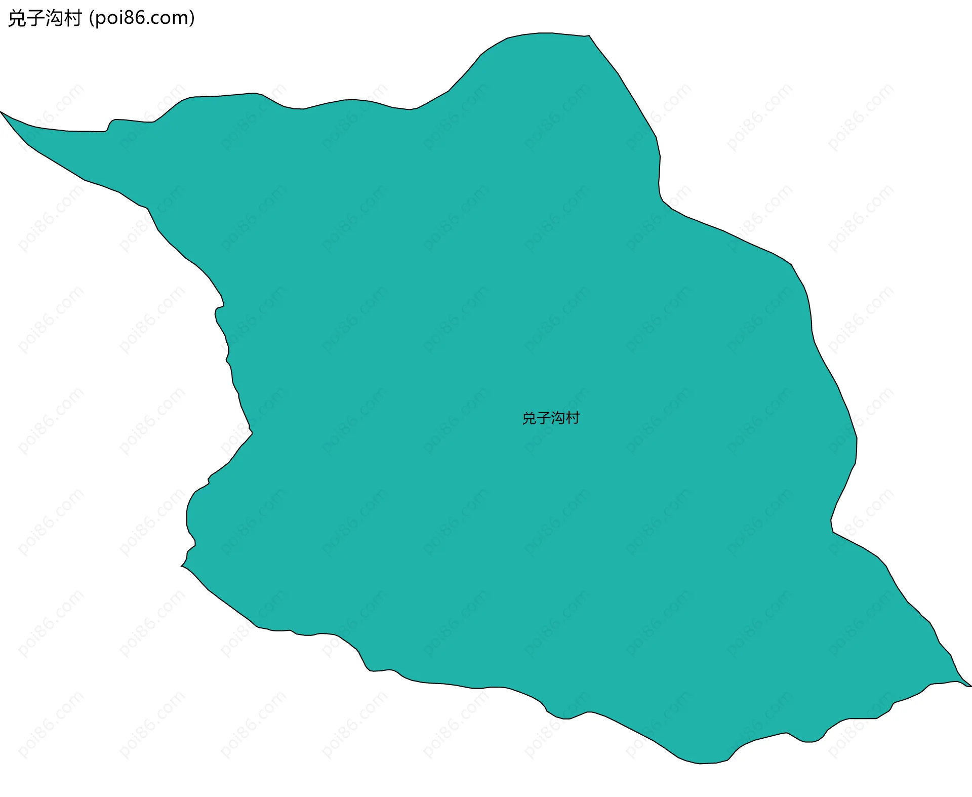 兑子沟村边界地图