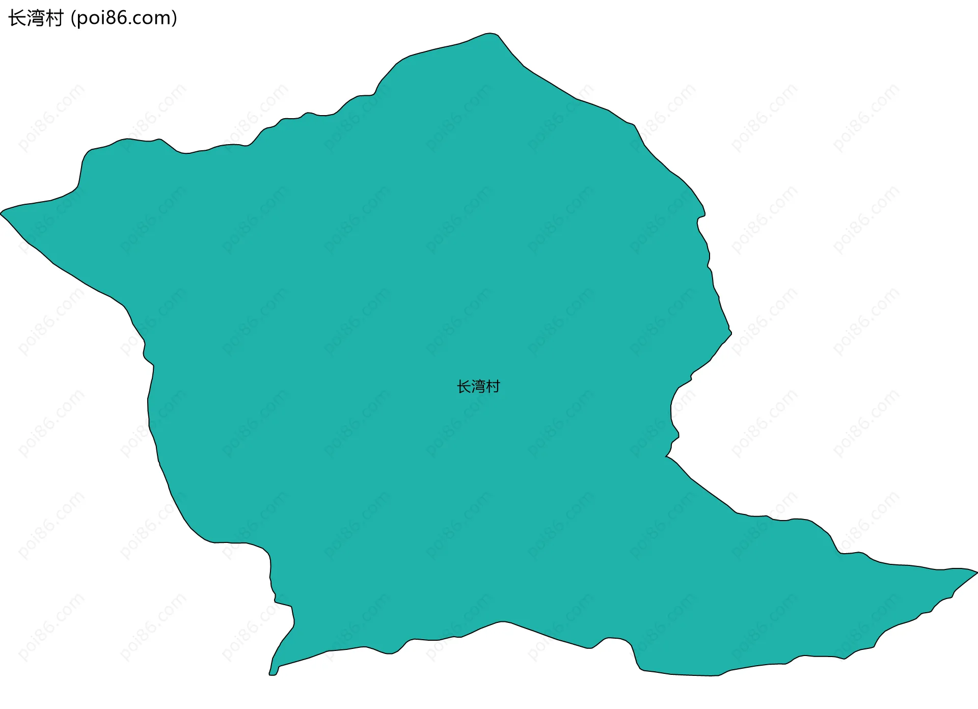 长湾村边界地图