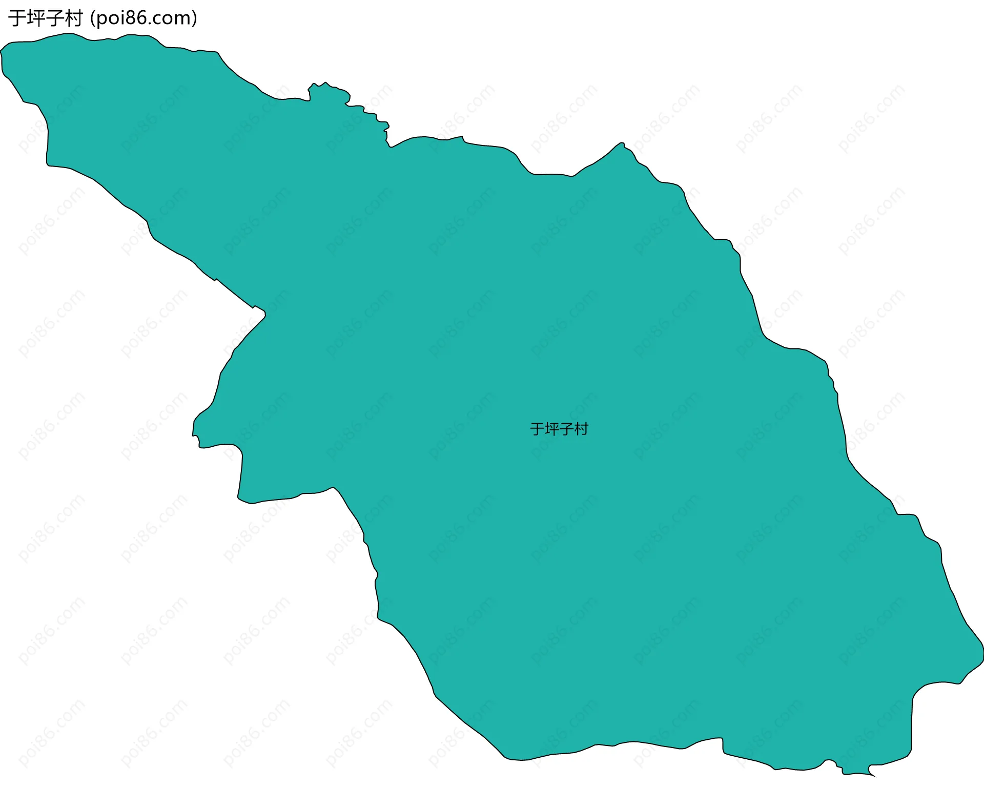 于坪子村边界地图