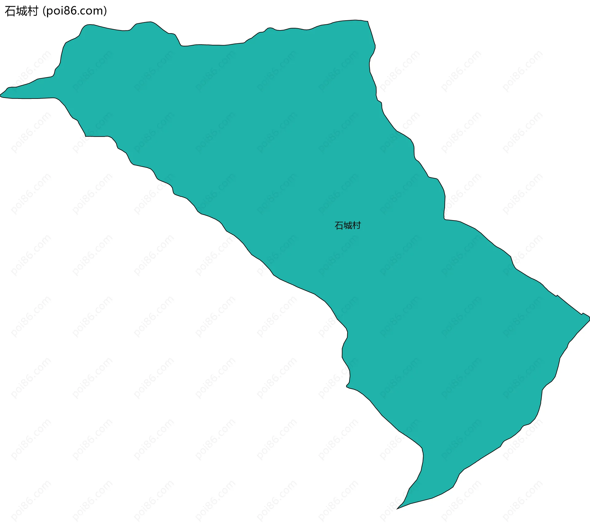 石城村边界地图