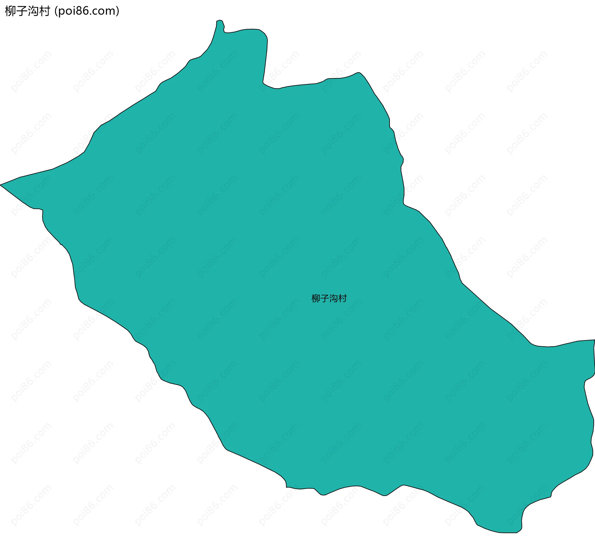 柳子沟村边界地图