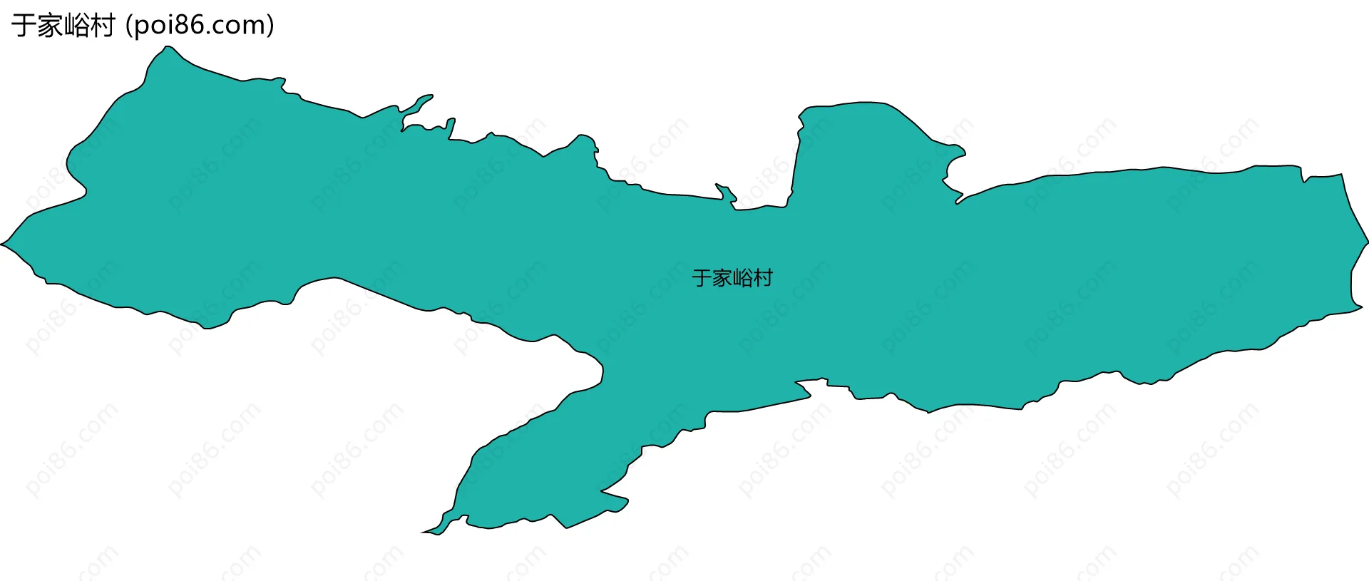 于家峪村边界地图