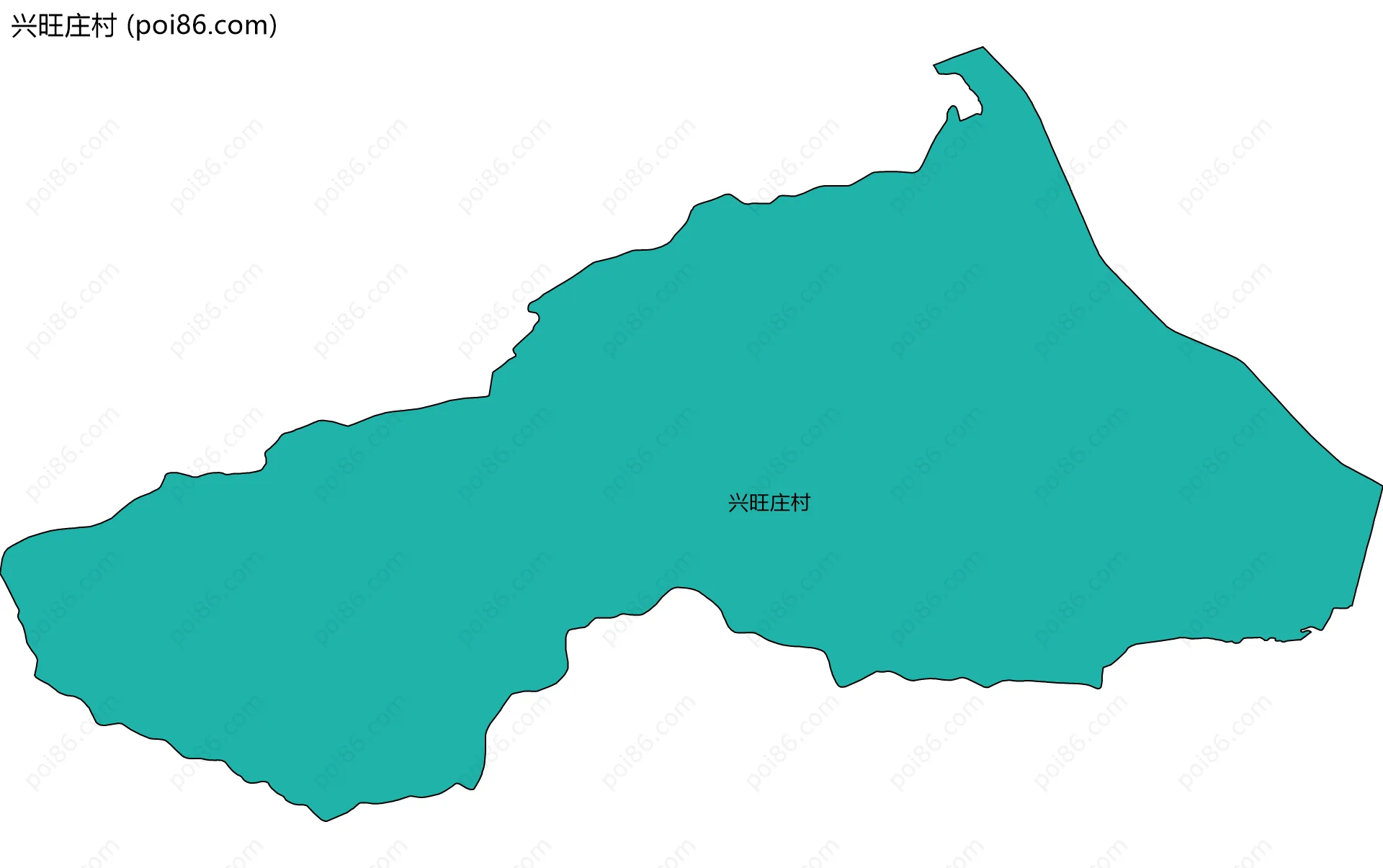 兴旺庄村边界地图