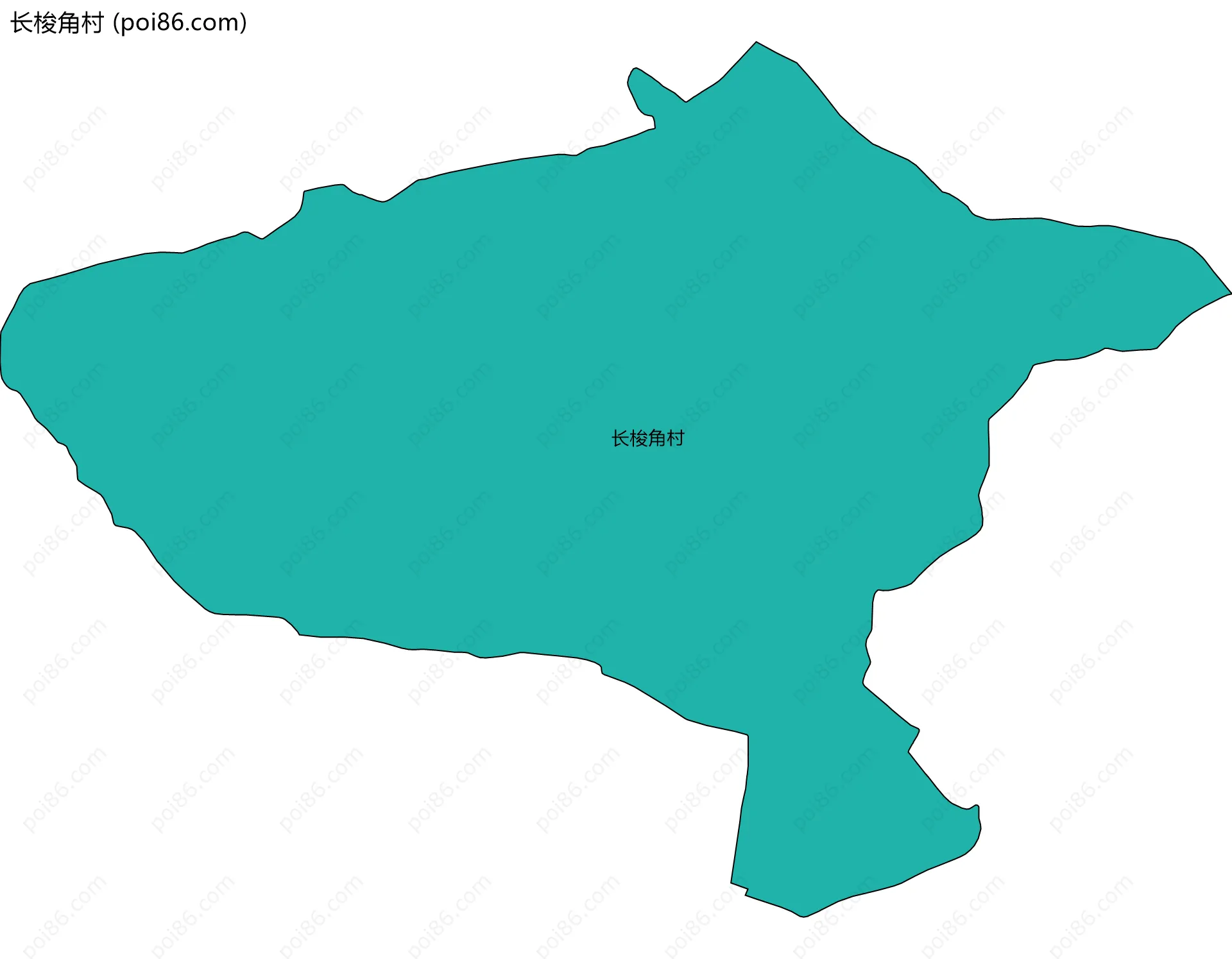 长梭角村边界地图